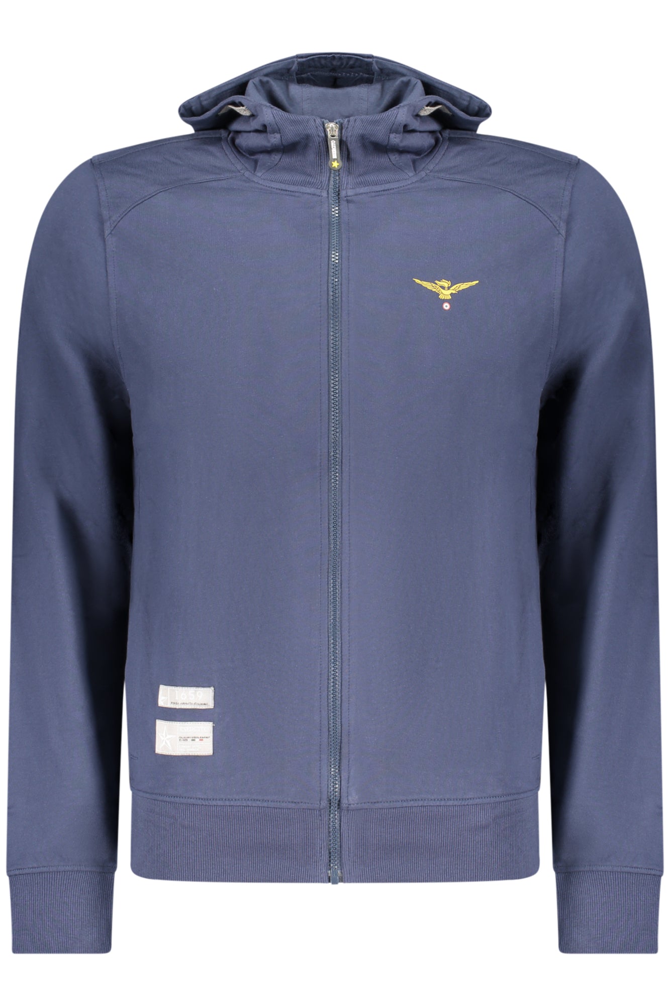 ACCADEMIA MILITARE Herren Sweatshirt – Hoodie, mit Taschen Blau