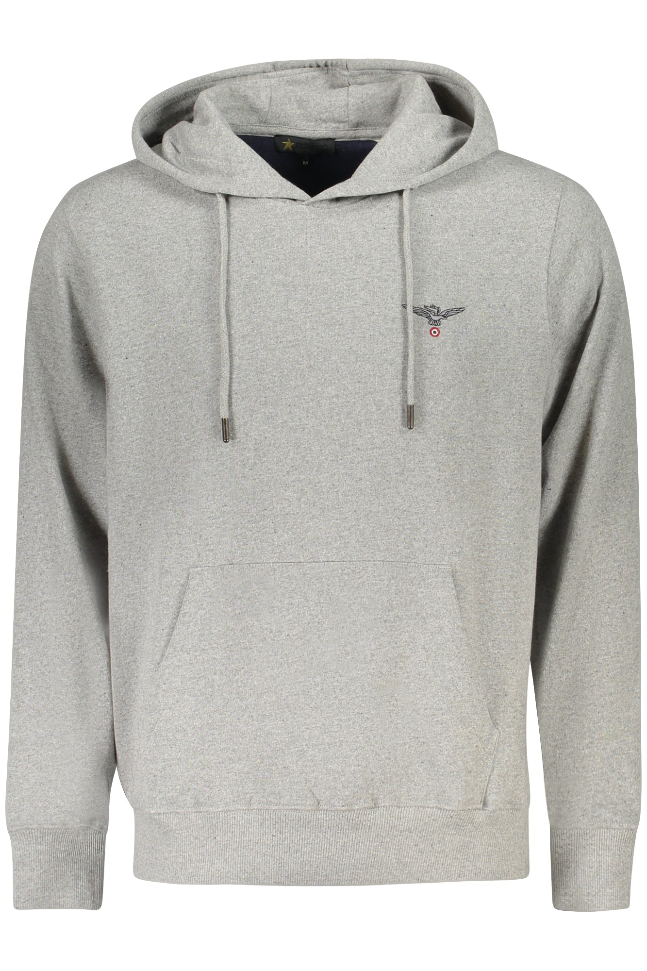 ACCADEMIA MILITARE Sweatshirt Herren mit Reißverschluss – Kapuze & Stickerei Grau