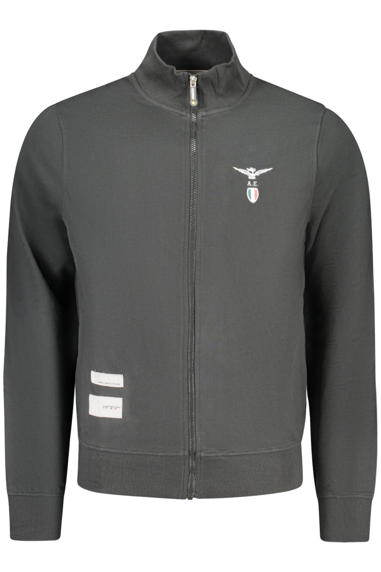 ACCADEMIA MILITARE Herren Sweatshirt – mit Taschen Schwarz