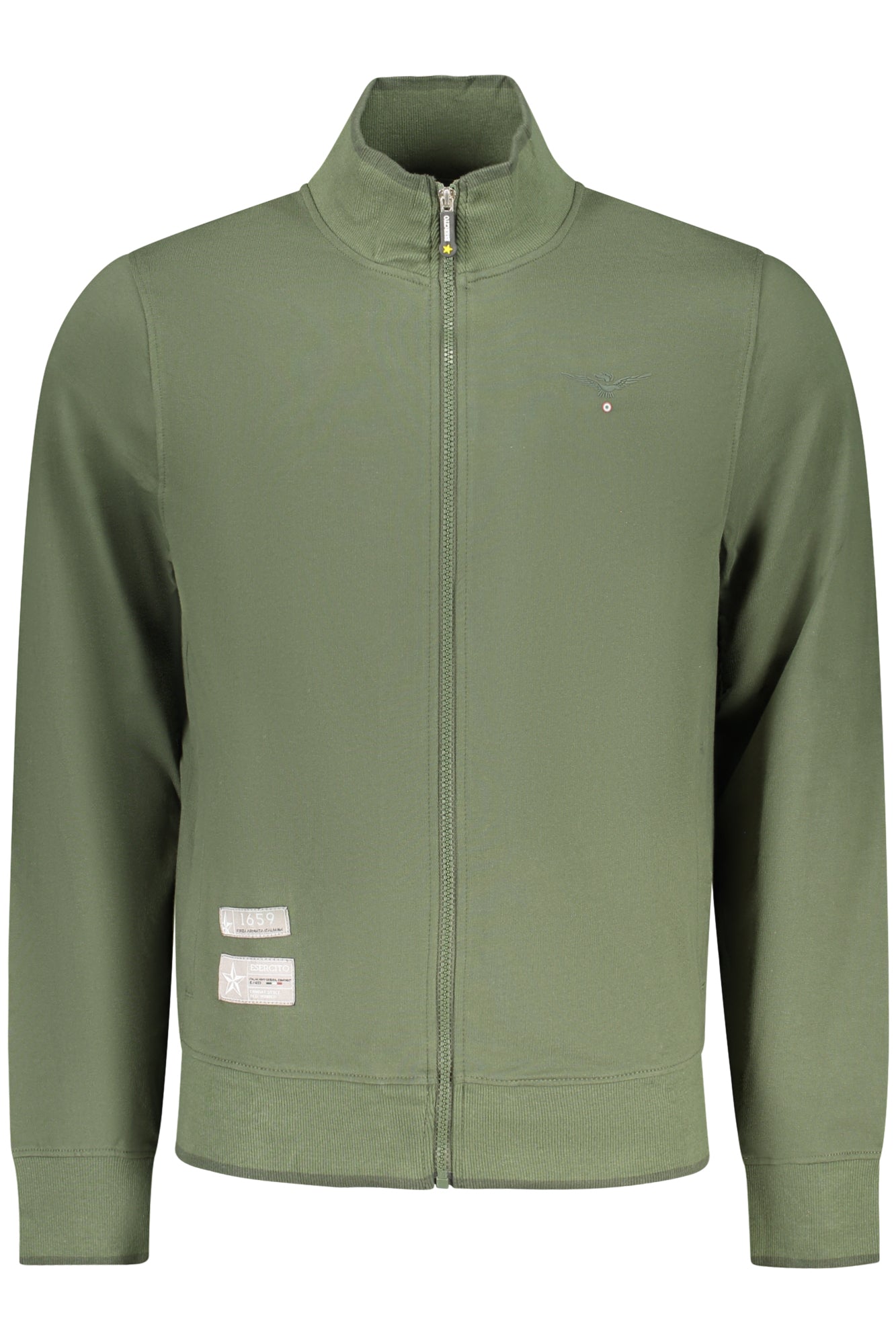 ACCADEMIA MILITARE Herren Sweatshirt – mit Taschen Grün
