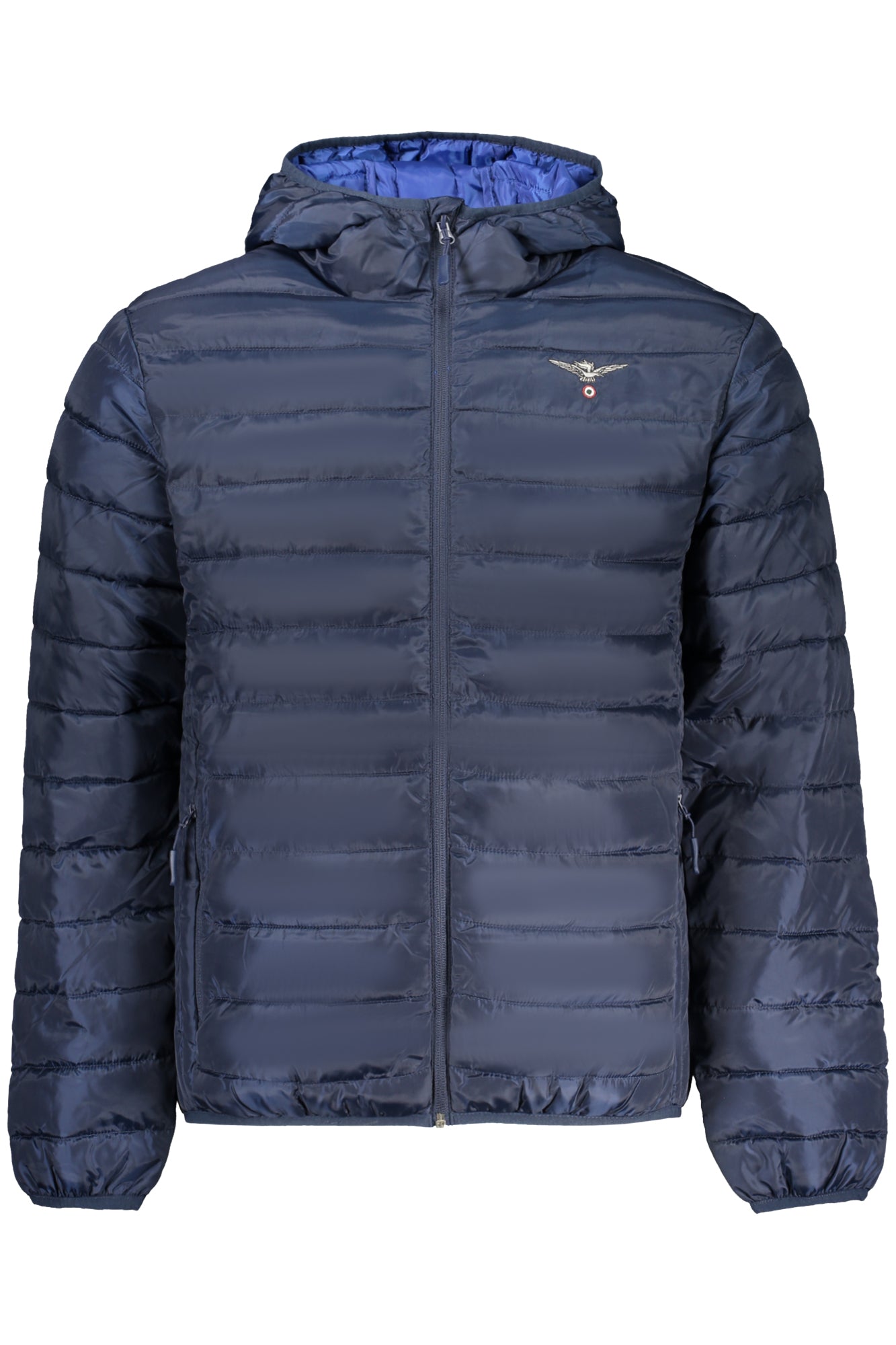 ACCADEMIA MILITARE Herrenjacke – Schwarze Militärakademie-Jacke mit Kapuze Blau