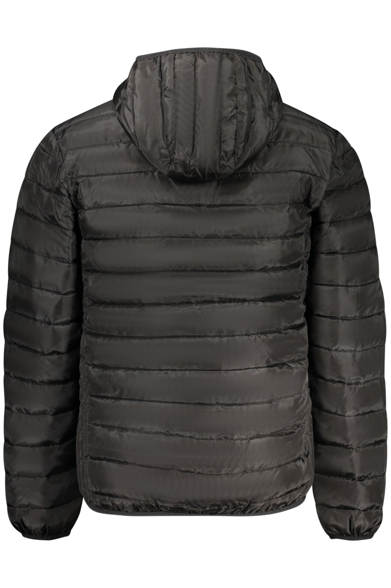 ACCADEMIA MILITARE Herrenjacke – Schwarze Militärakademie-Jacke mit Kapuze Schwarz