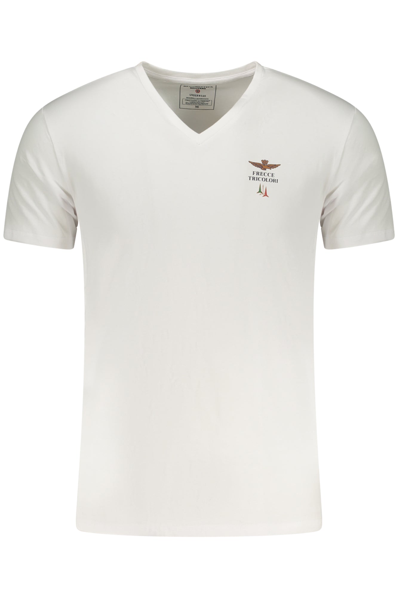 Aeronautica Militare T-Shirt Herren – Schwarzes Outfit-Shirt mit Logo-Aufdruck Weiß