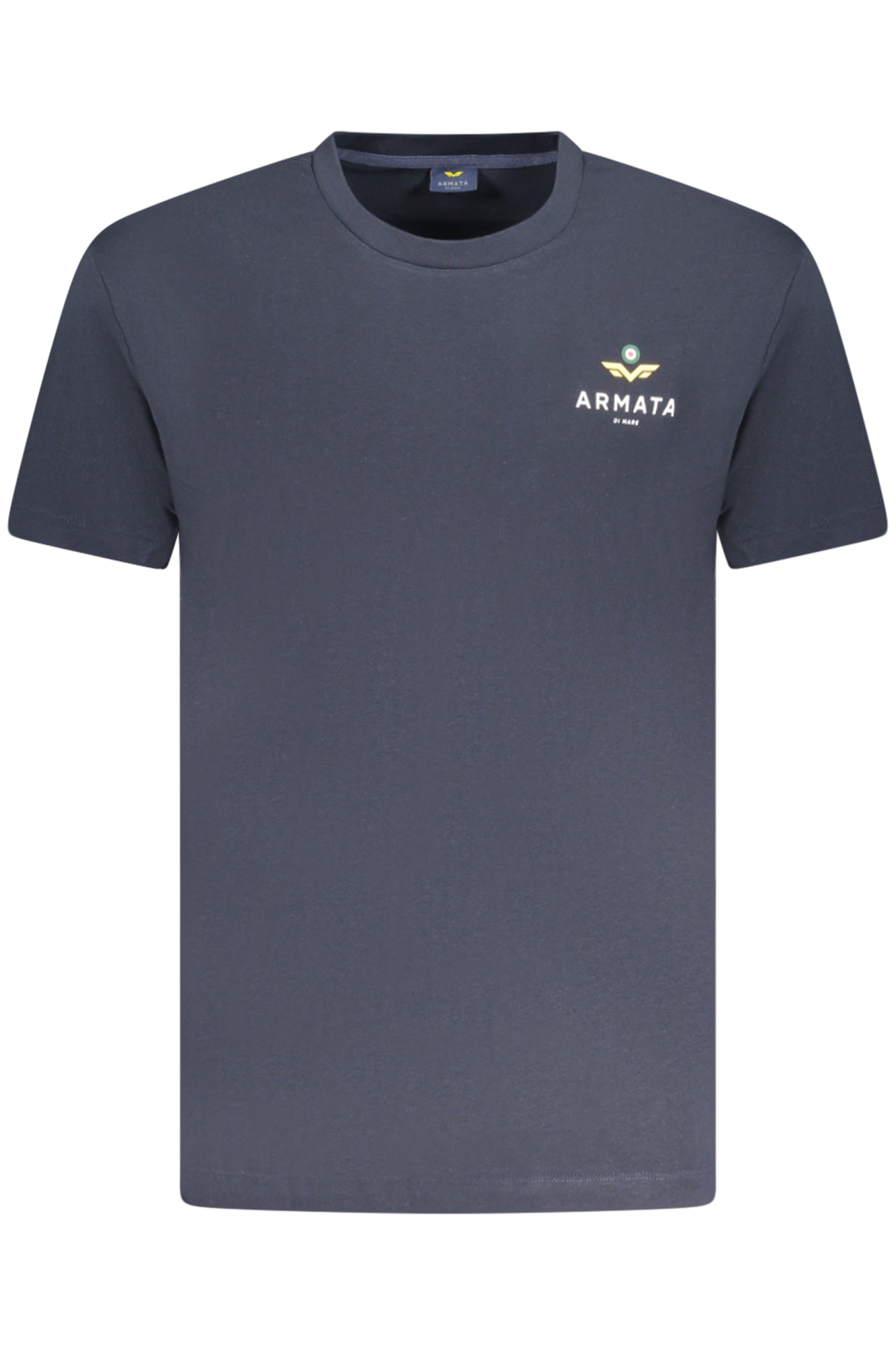 ARMATA DI MARE Kurzarm-T-Shirt Herren Weiss – 100% Baumwolle für Sommer Blau