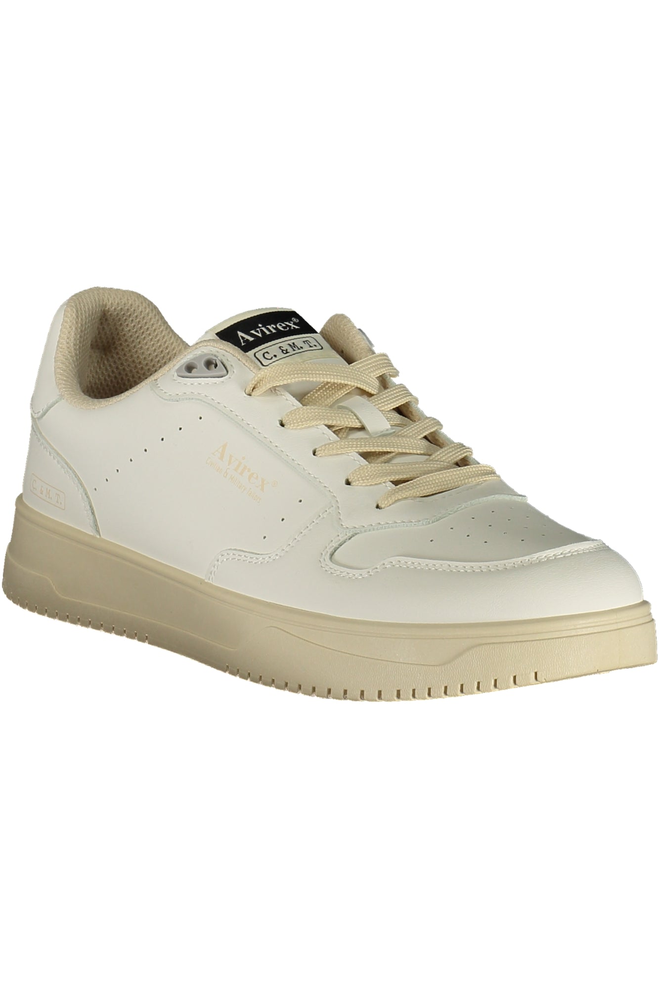 AVIREX Herren Sneaker – Sportschuh mit Schnürsenkeln Weiß