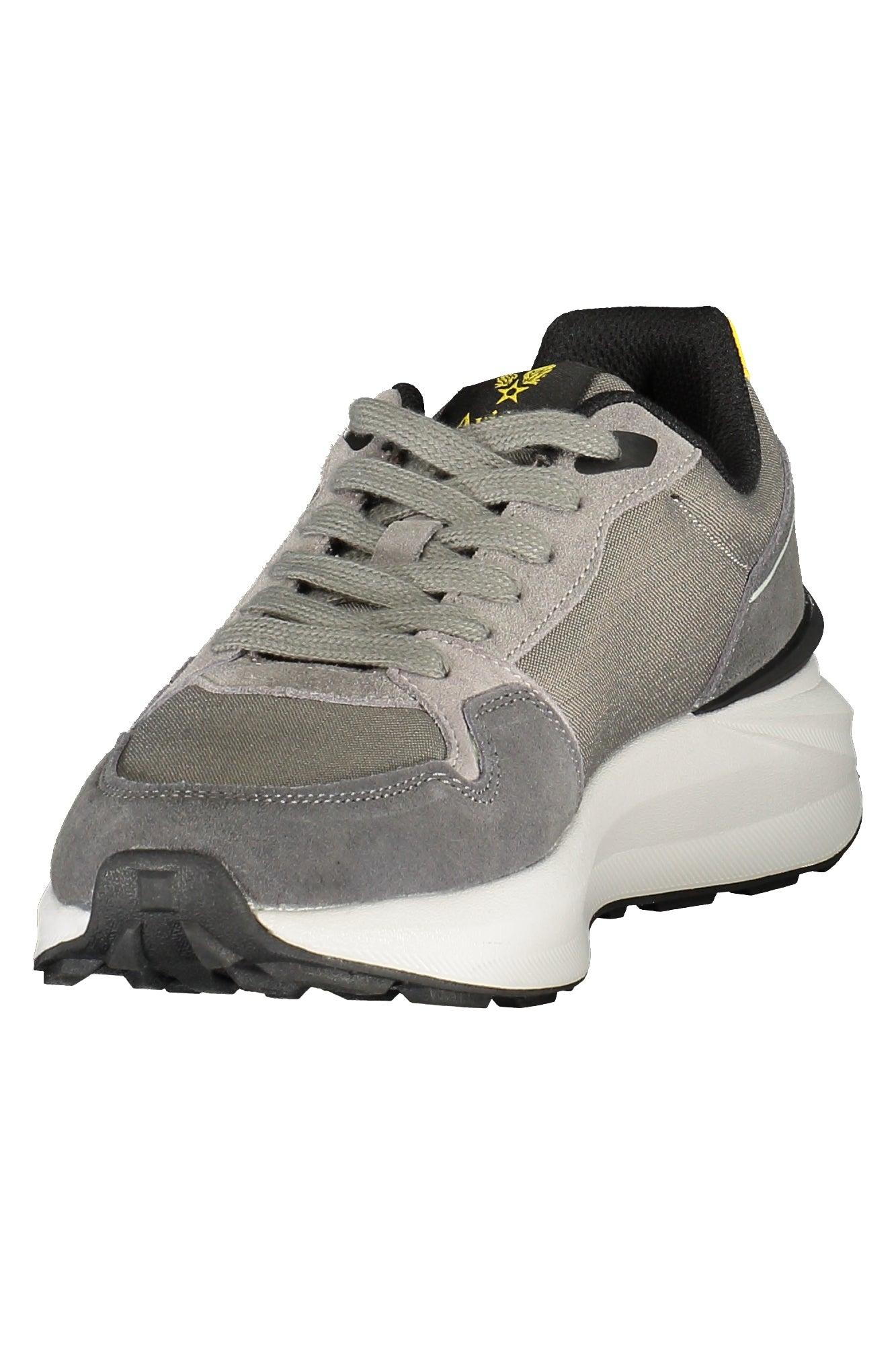 AVIREX Herren Sneaker – Sportschuh mit Schnürsenkeln Grau