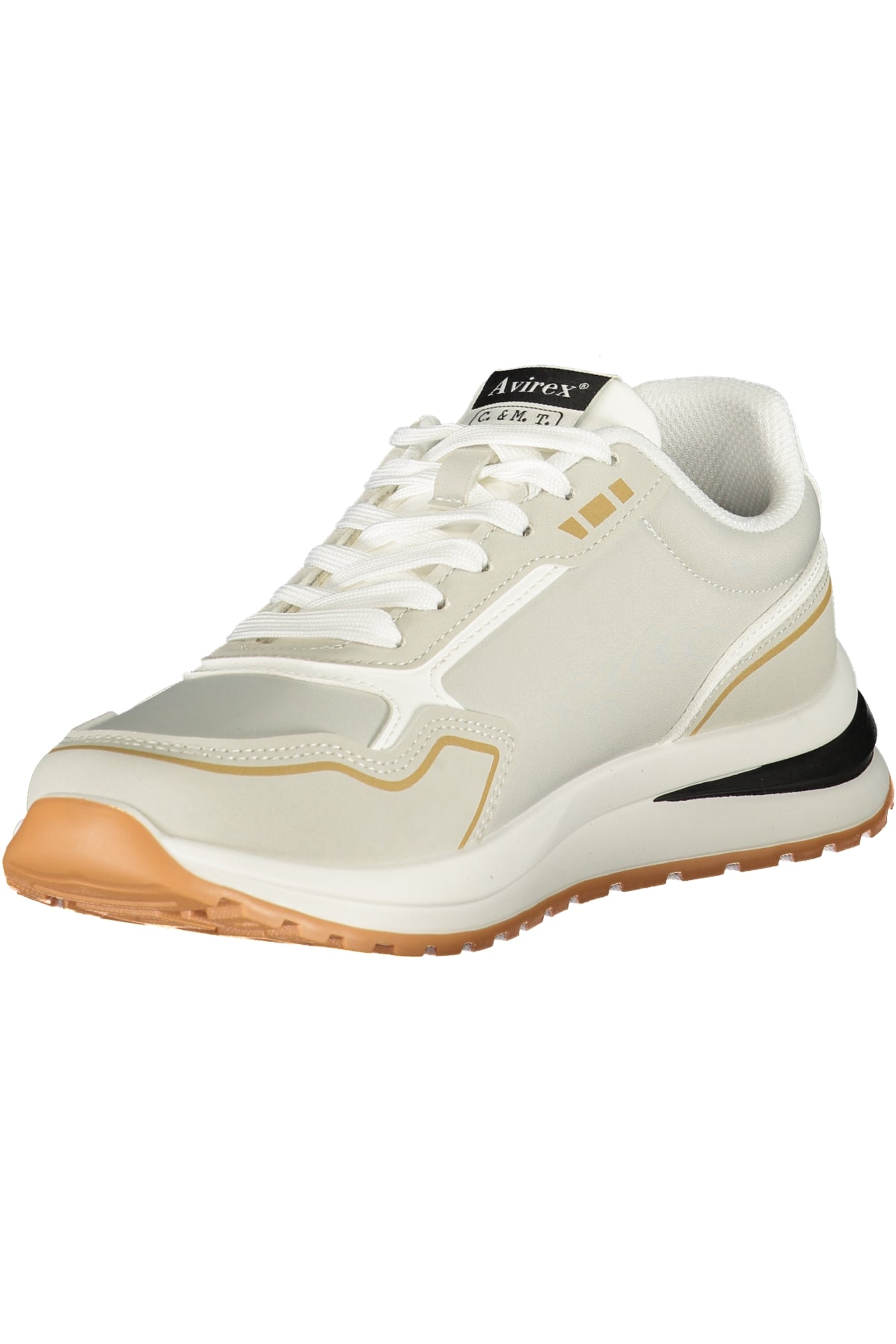 AVIREX Herren Sneaker – Sportschuh mit Schnürsenkeln Grau