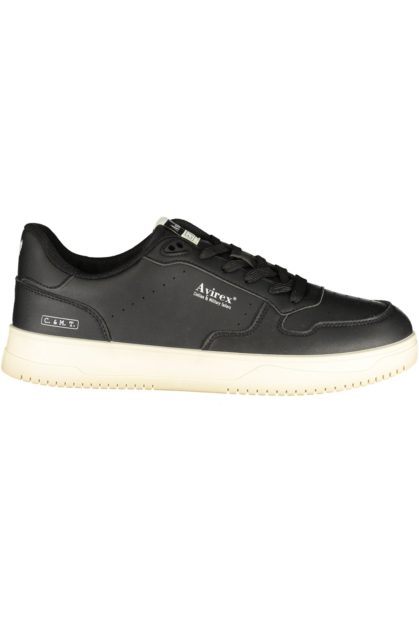 AVIREX Herren Sneaker – Sportschuh mit Schnürsenkeln Schwarz