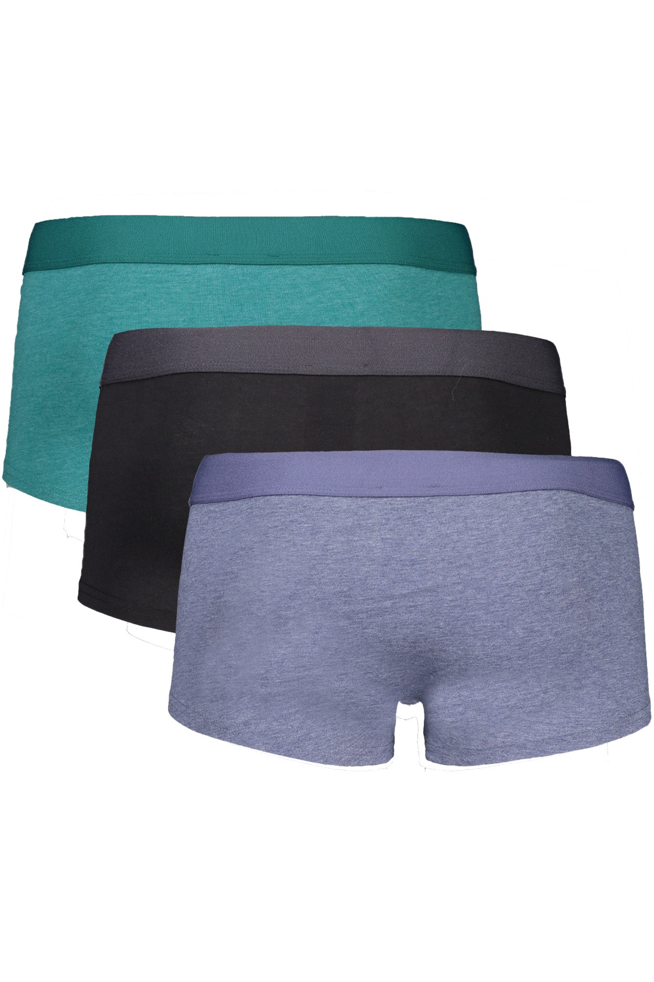 BIKKEMBERGS Boxershorts Herren – Elastischer Bund, 3er Pack in Grün, Blau, Schwarz Grün