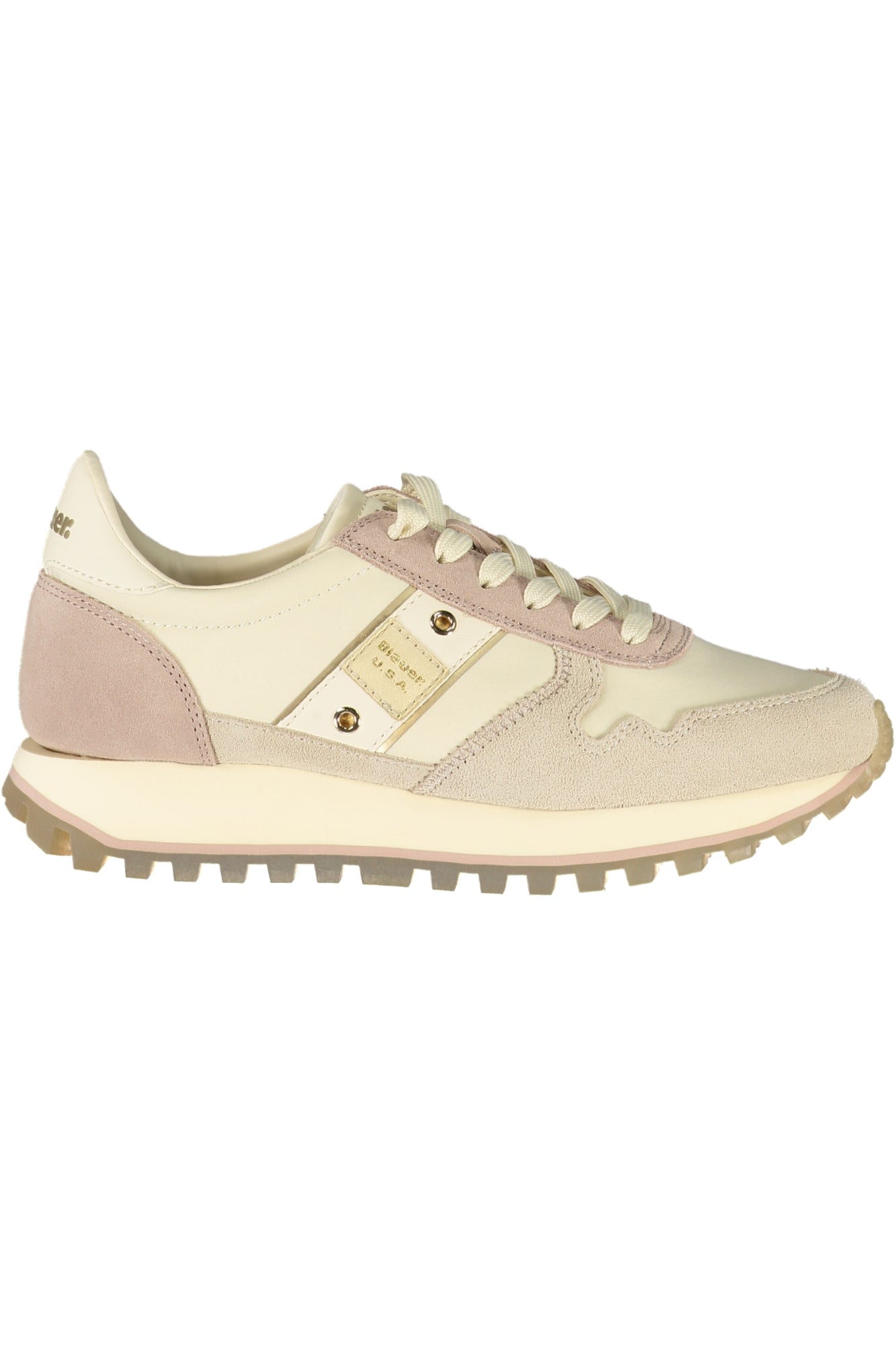 BLAUER Damen Sneaker – Sportschuh mit Schnürsenkeln Beige