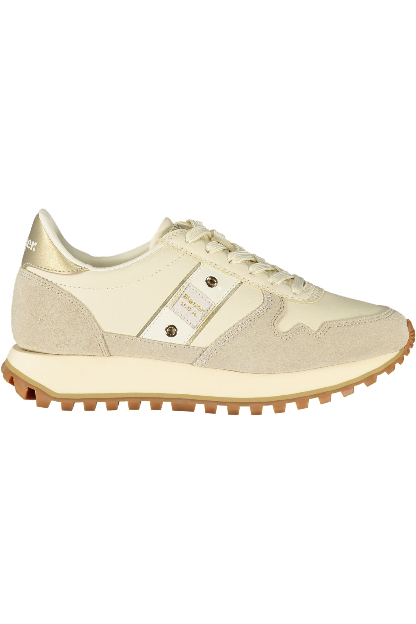 BLAUER Beige Damen Sportschuhe – Sneaker mit goldenen Details für Herbst/Winter Beige