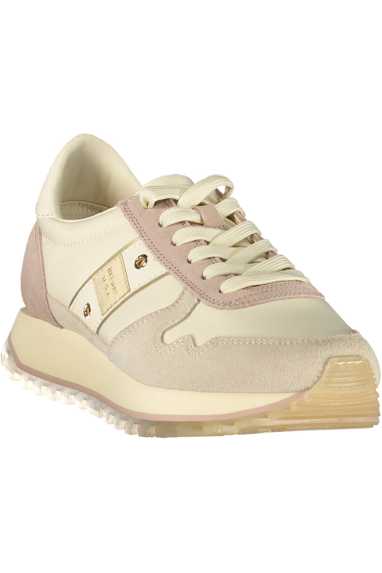 BLAUER Damen Sneaker – Sportschuh mit Schnürsenkeln Beige