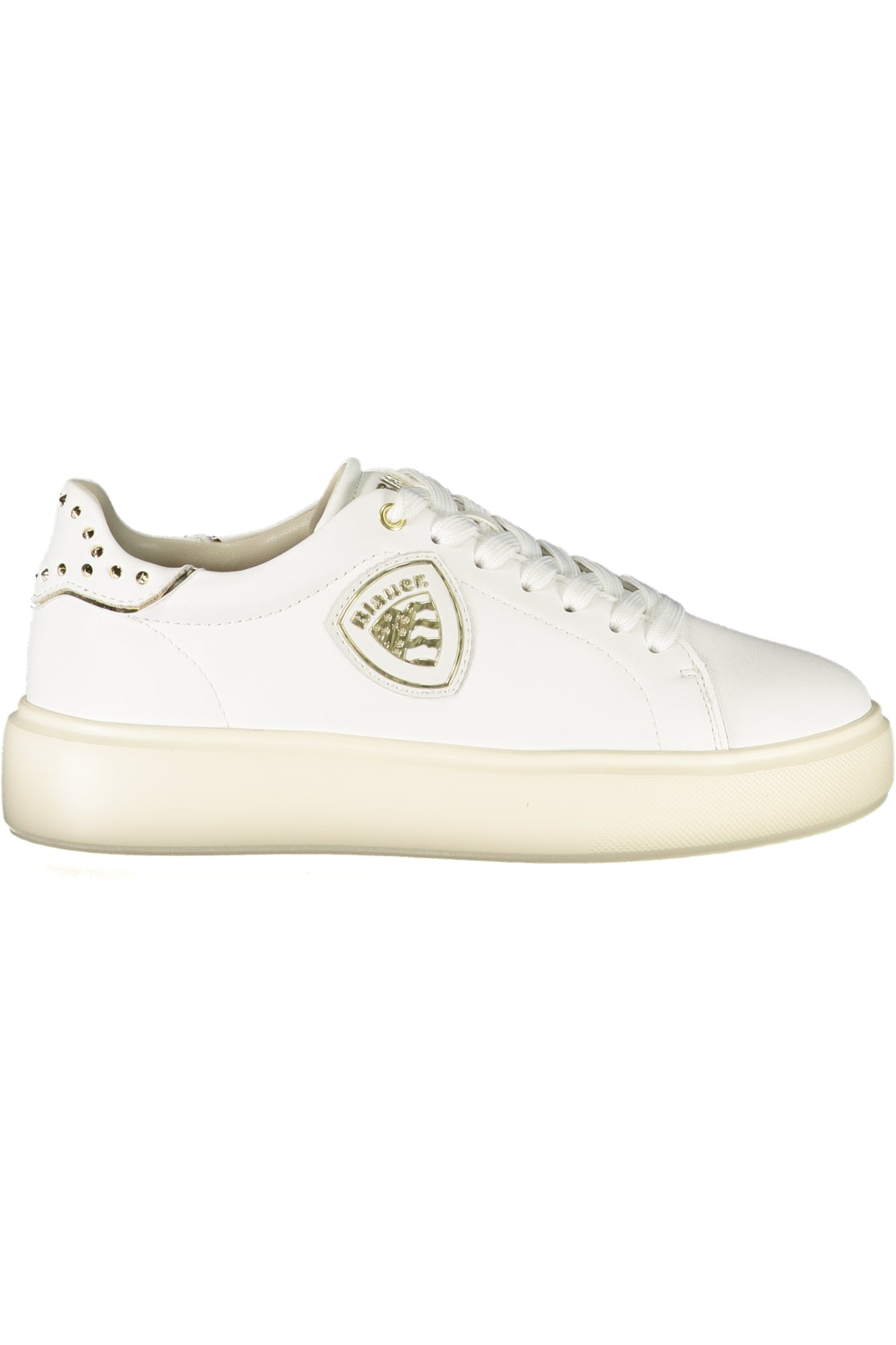 BLAUER Sportschuhe Damen – Weiße Sneaker mit Nieten für Herbst/Winter Weiß
