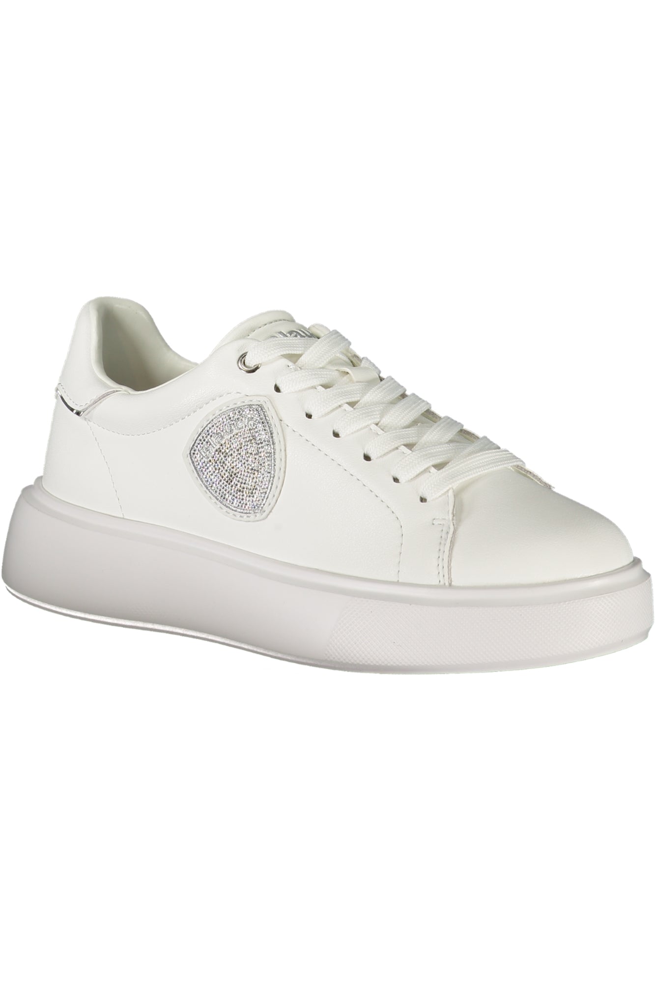 BLAUER Sportschuhe Damen – Weiße Sneaker mit Strass-Applikation für Herbst/Winter Weiß