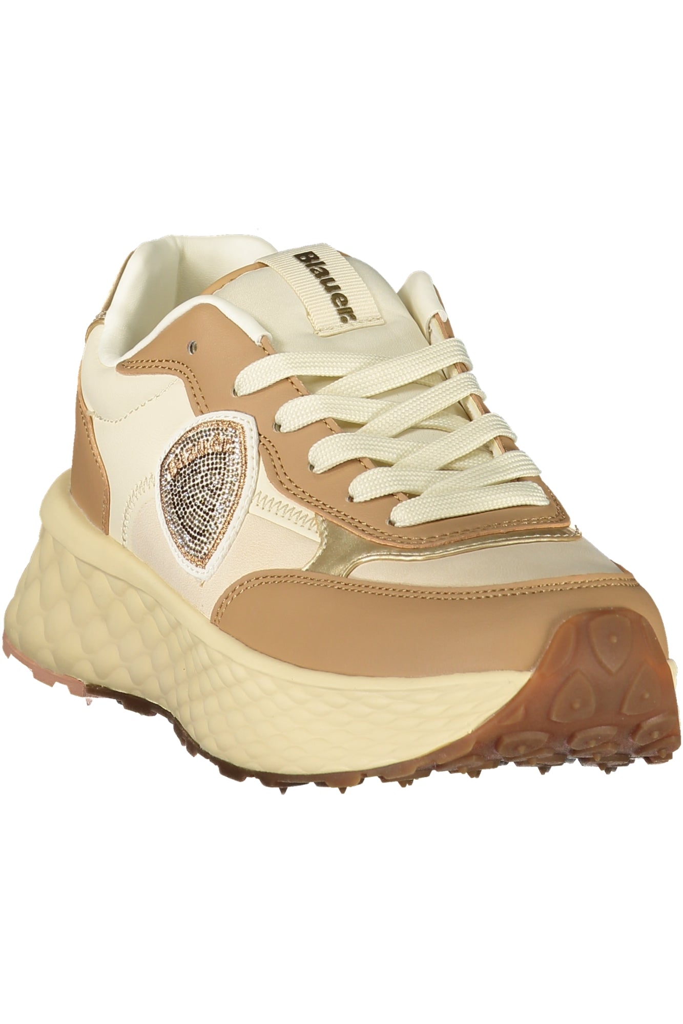 BLAUER Damen Sneaker – Sportschuh mit Schnürsenkeln Braun