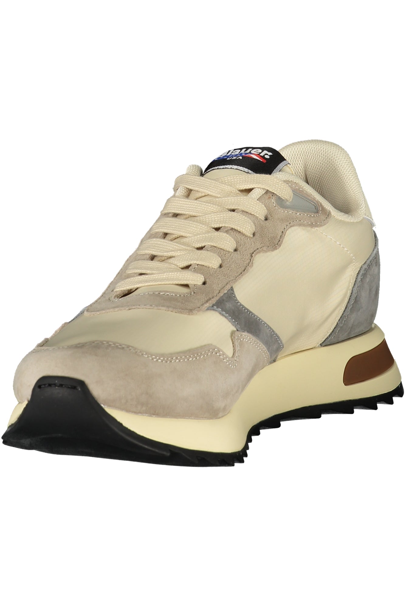 BLAUER Herren Sneaker – Sportschuh mit Schnürsenkeln Beige