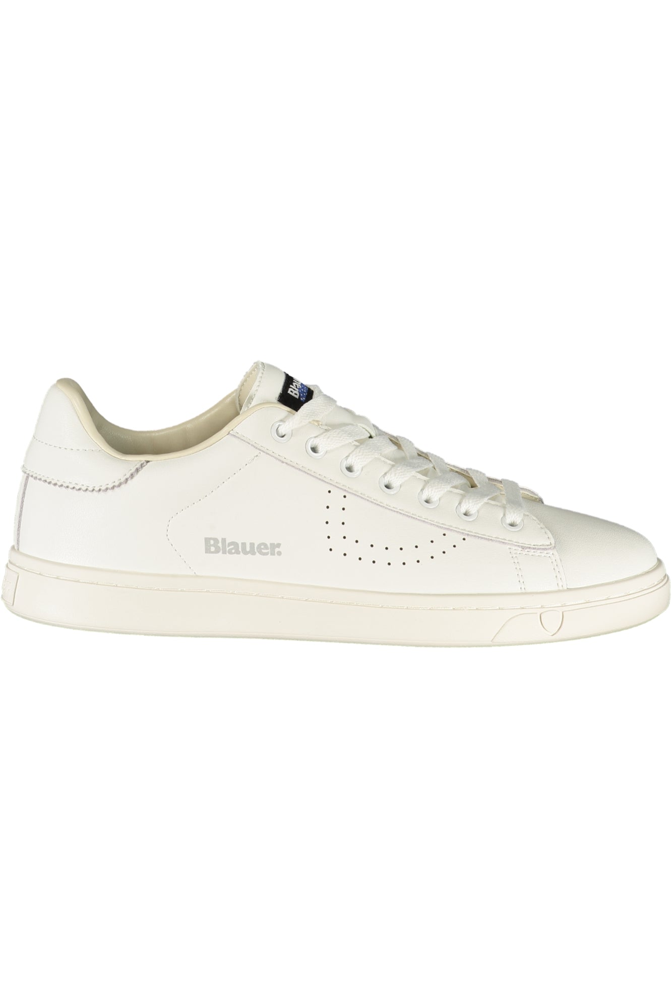 BLAUER Herren Sneaker – Sportschuh mit Schnürsenkeln Weiß