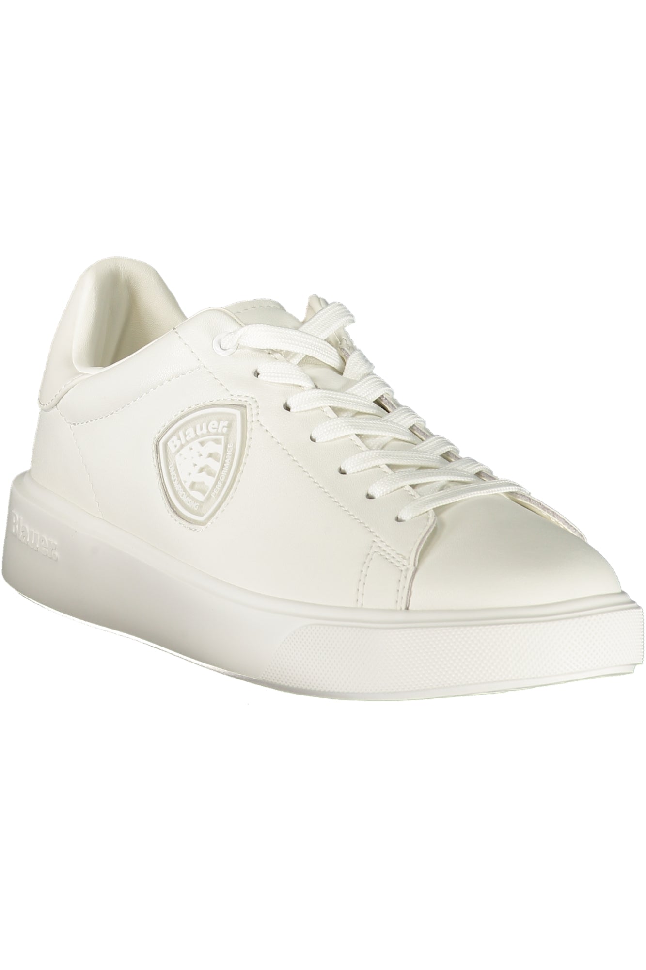 BLAUER Herren Sneaker – Sportschuh mit Schnürsenkeln Weiß