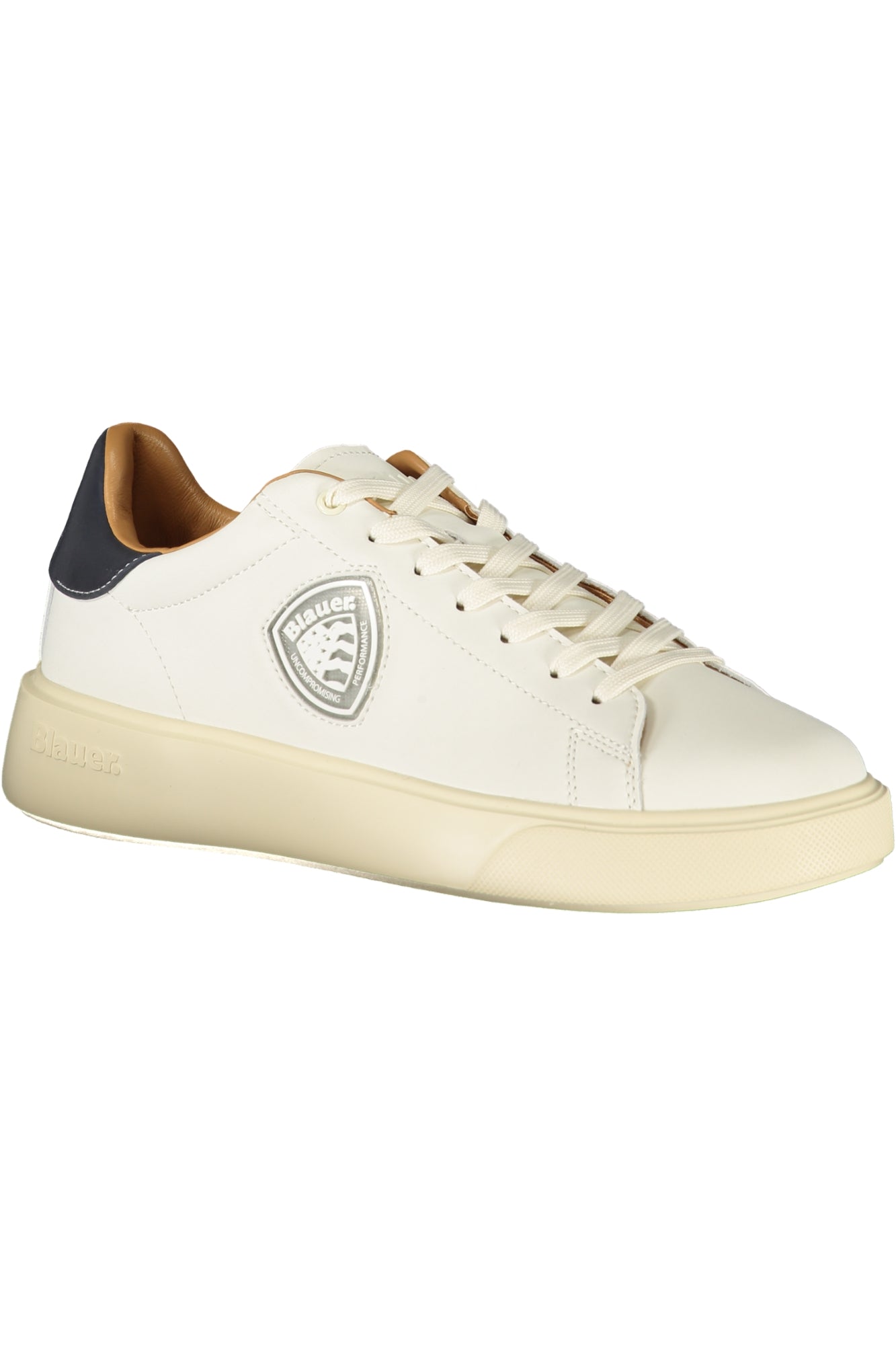 BLAUER Herren Sneaker – Sportschuh mit Schnürsenkel Weiß
