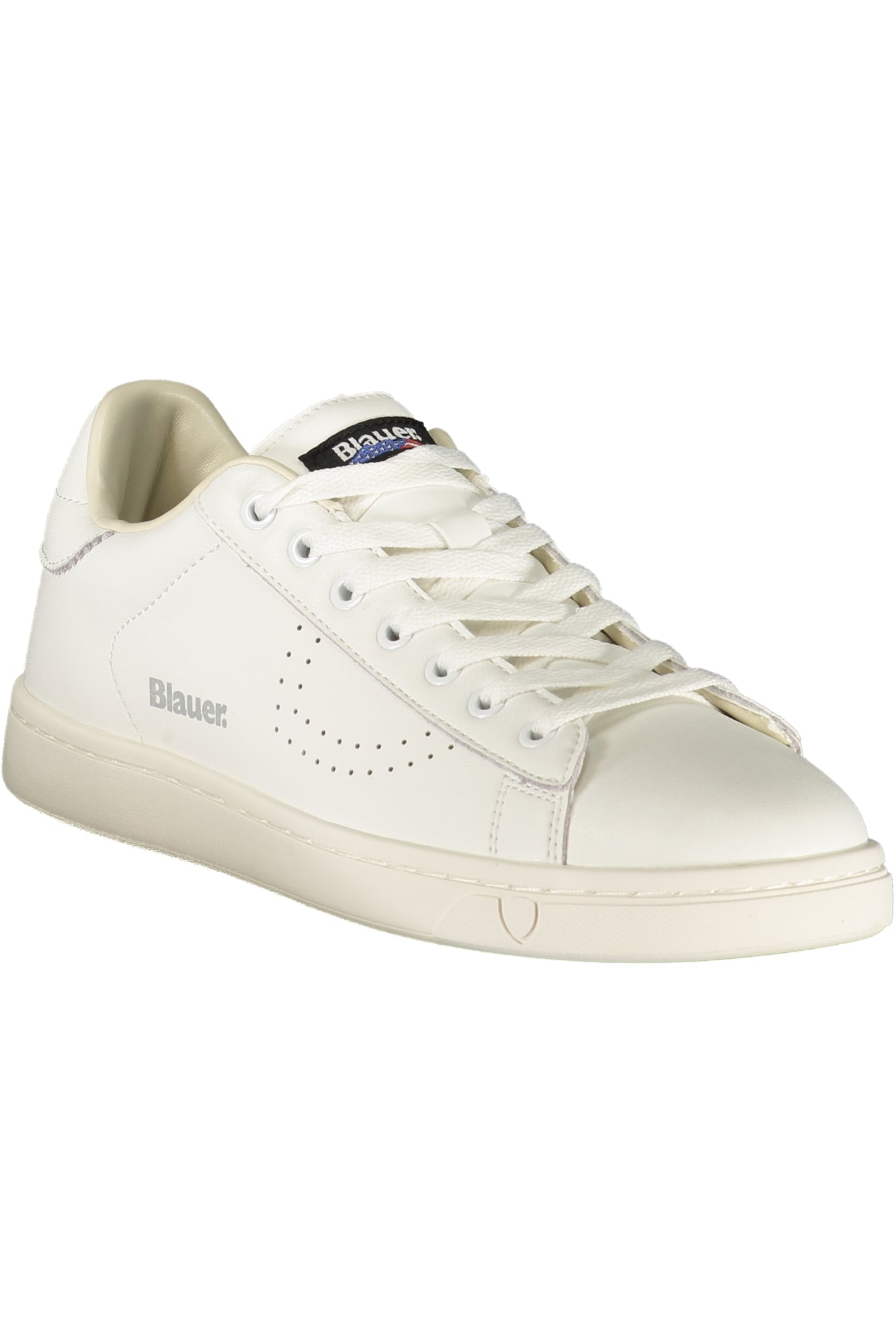 BLAUER Herren Sneaker – Sportschuh mit Schnürsenkeln Weiß