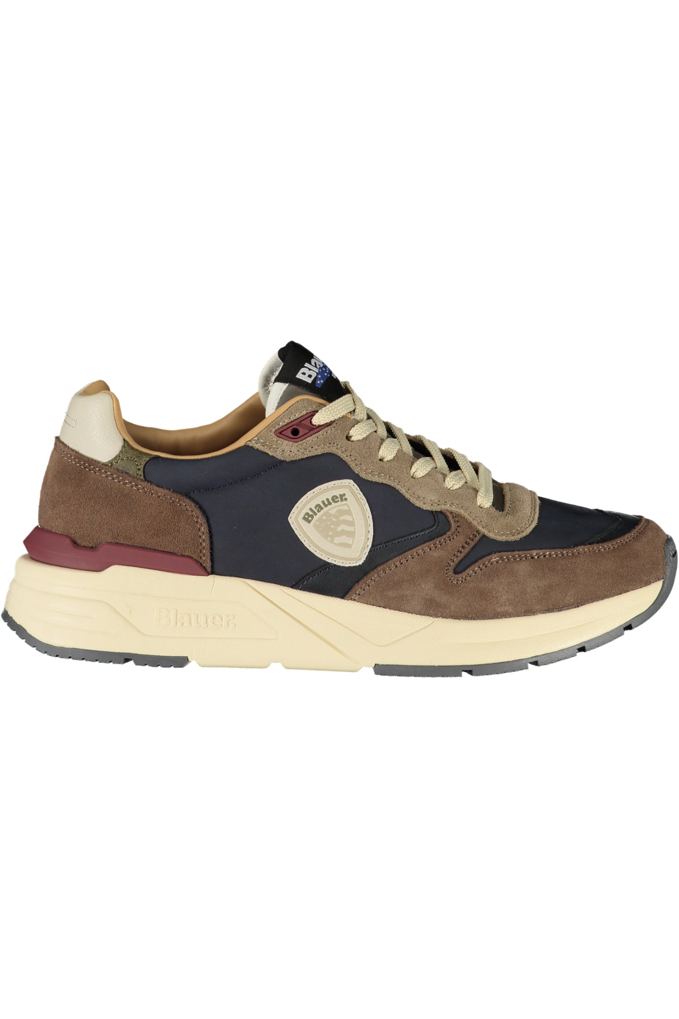 BLAUER Herren-Sportschuhe Grau – Sneaker mit herausnehmbarem Fußbett für Herbst/Winter Blau