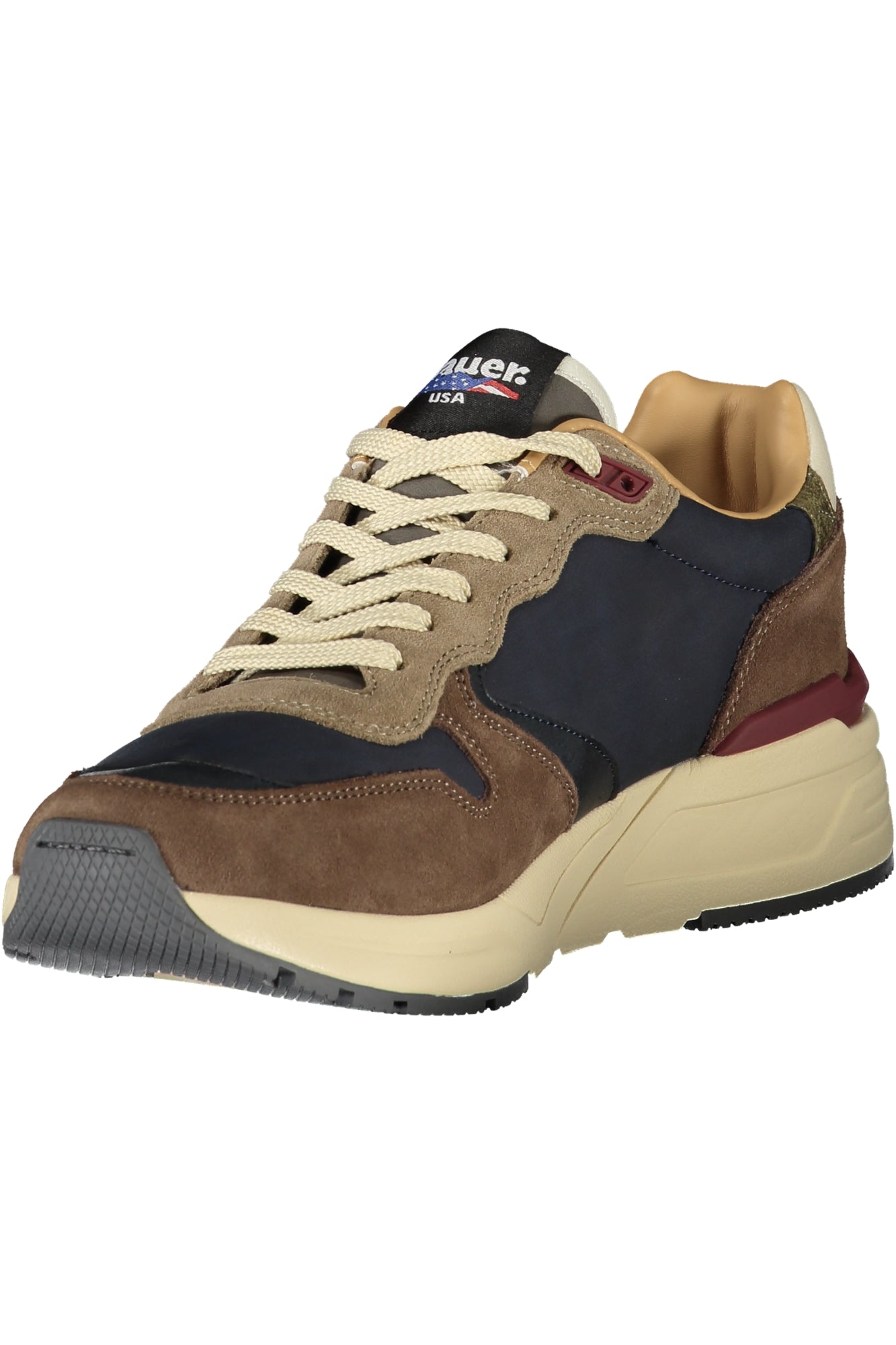 BLAUER Herren-Sportschuhe Grau – Sneaker mit herausnehmbarem Fußbett für Herbst/Winter Blau
