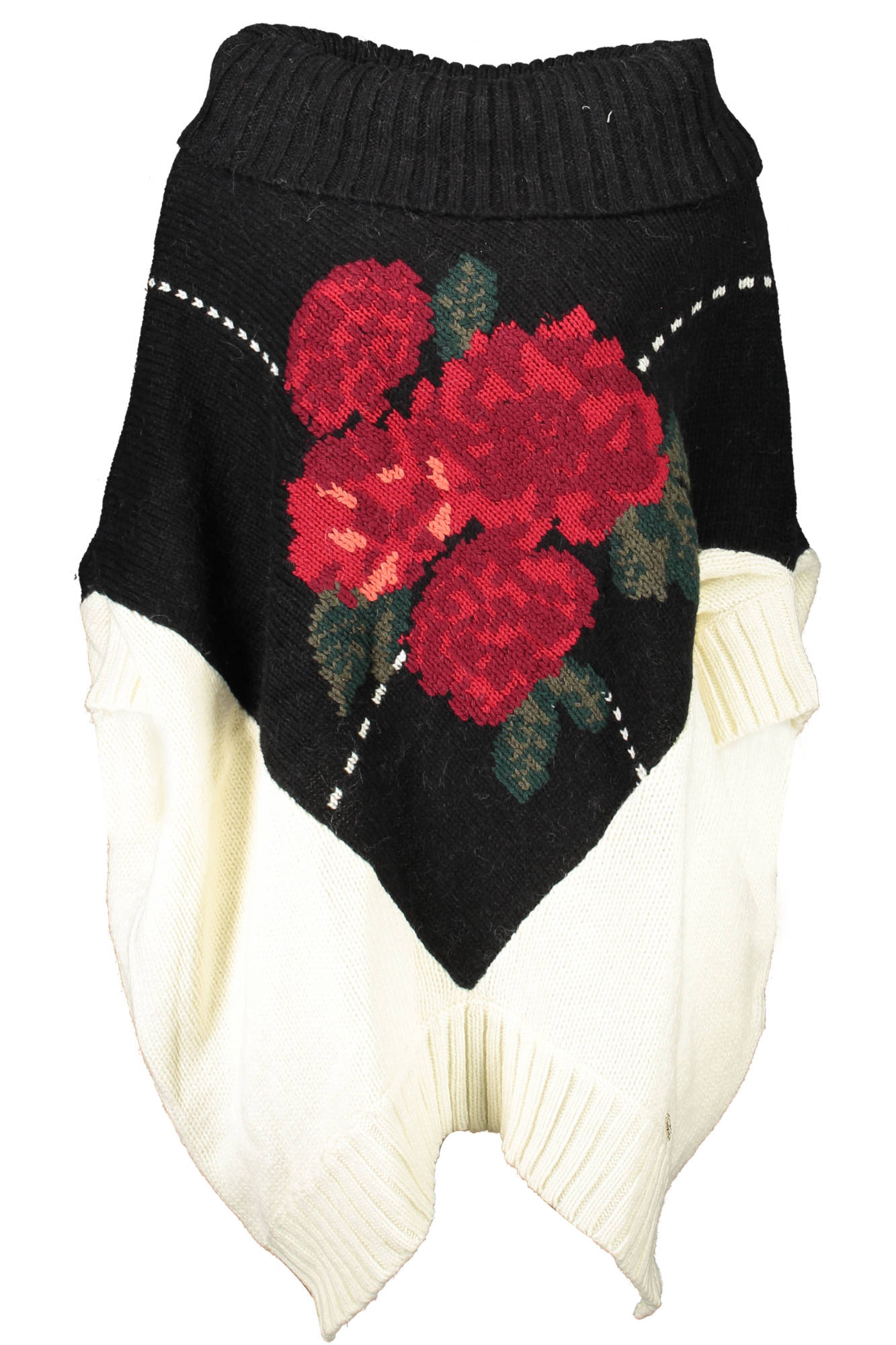 BLUGIRL Rollkragenpullover Damen – Weißer Winterpullover mit Alpaca-Anteil Weiß