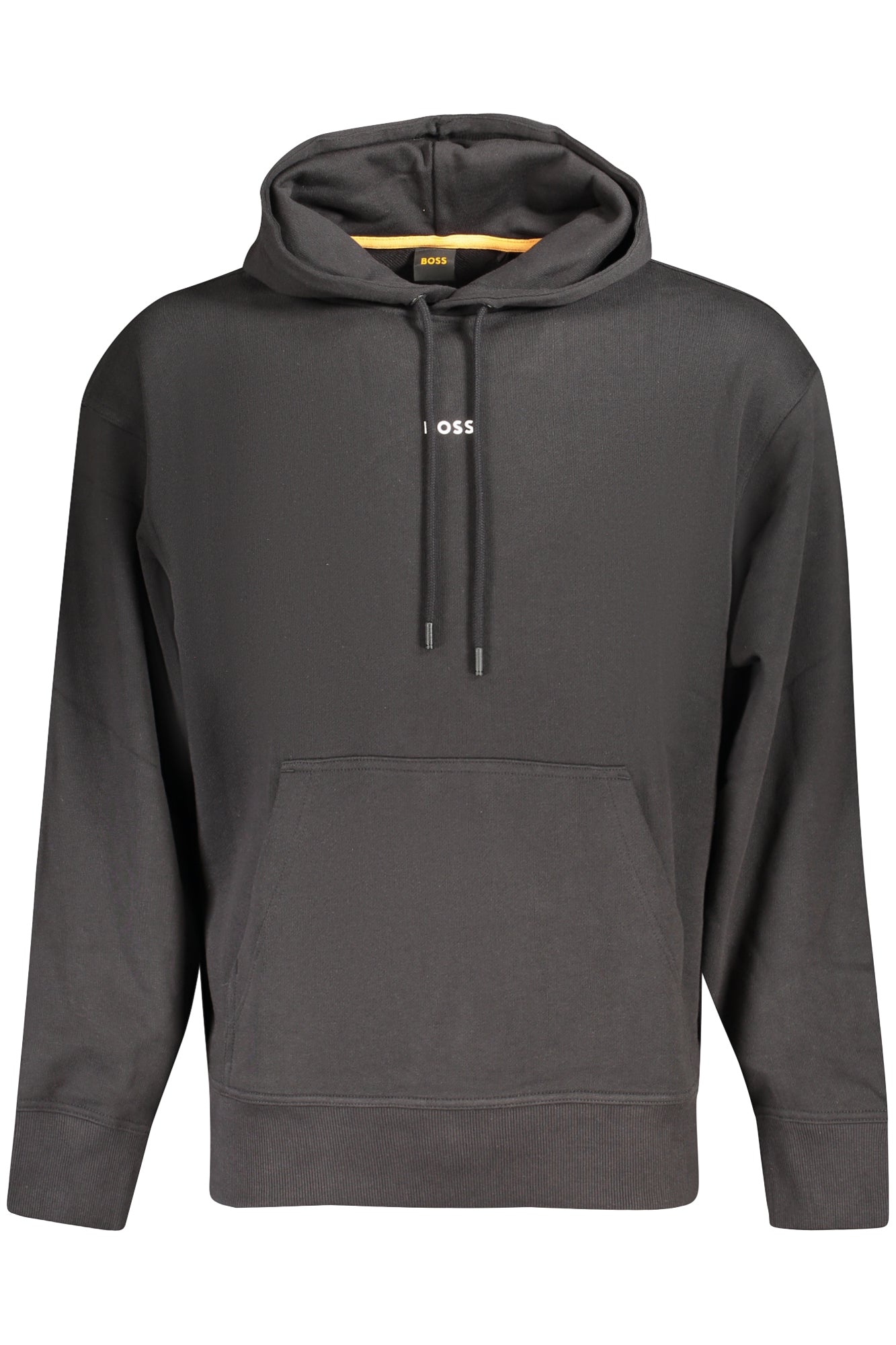 BOSS Herren Sweatshirt – mit Kapuze, Langarm, Fleece Schwarz