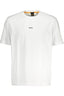 BOSS Kurzarm T-Shirt Herren Weiss – Lockere Passform aus Bio-Baumwolle Weiß