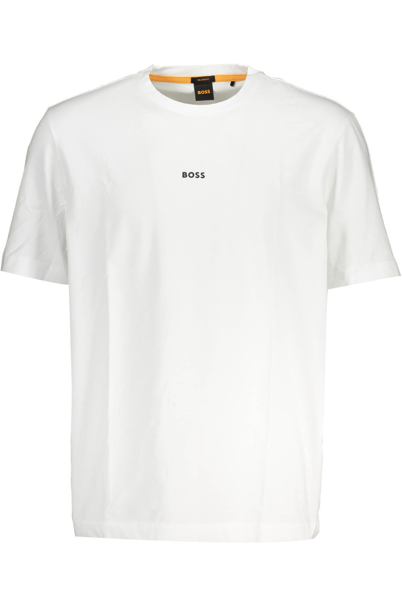 BOSS Kurzarm T-Shirt Herren Weiss – Lockere Passform aus Bio-Baumwolle Weiß