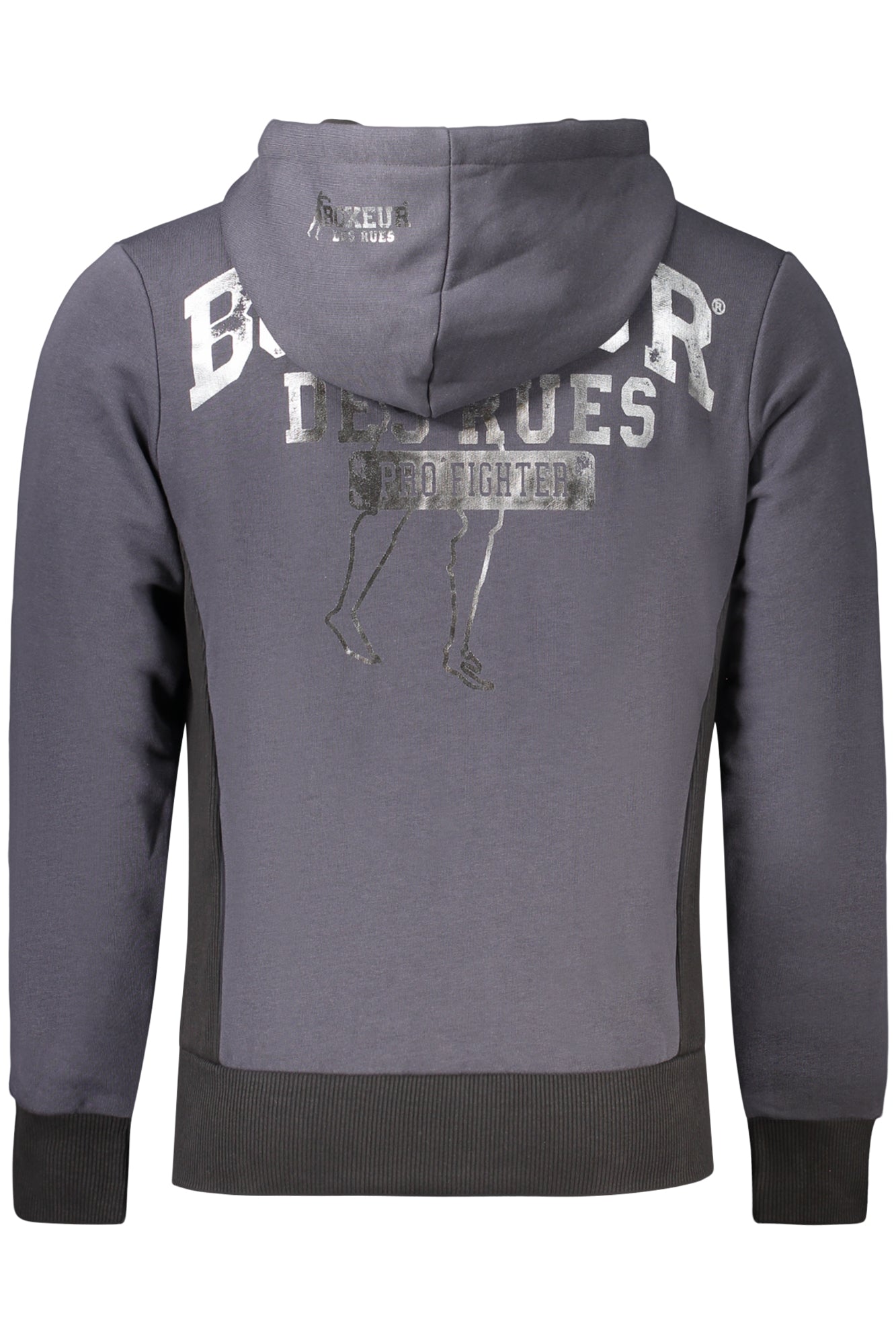 BOXEUR DES RUES Herren Sweatshirt – Hoodie, mit Taschen Grau