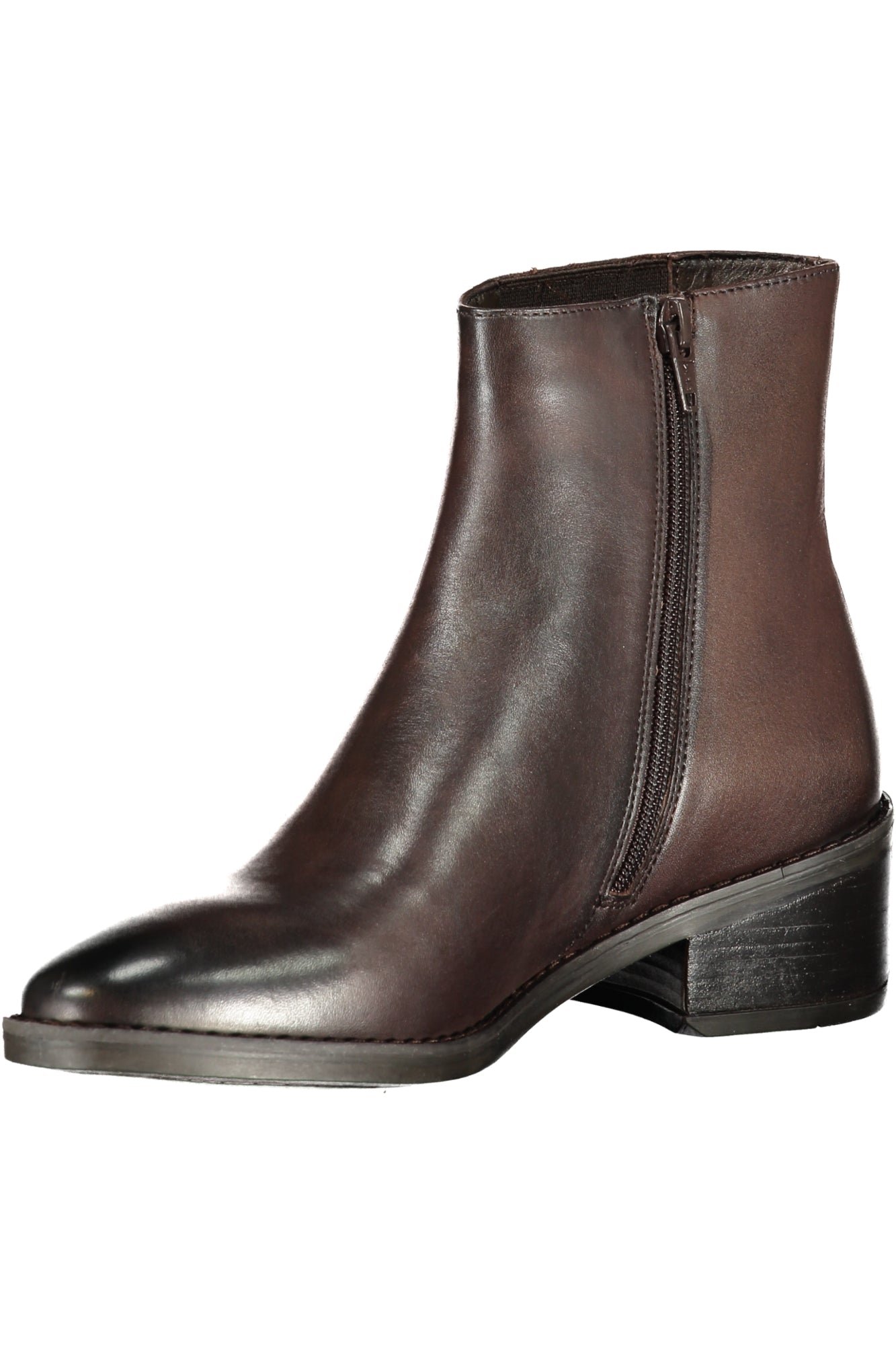 CAFENOIR Damenstiefel Braune Stiefeletten mit Nieten – Seitlicher Reißverschluss Braun
