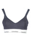 CALVIN KLEIN Bralette Damen Blau – Gepolsterter Sommer-BH mit Logo Blau