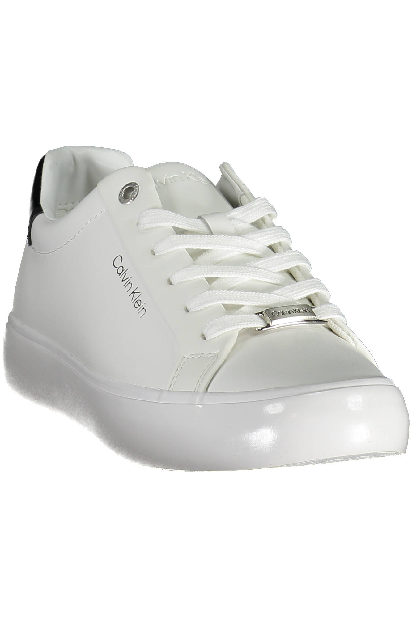 CALVIN KLEIN Damen Sneaker – Sportschuh mit Schnürsenkeln Weiß