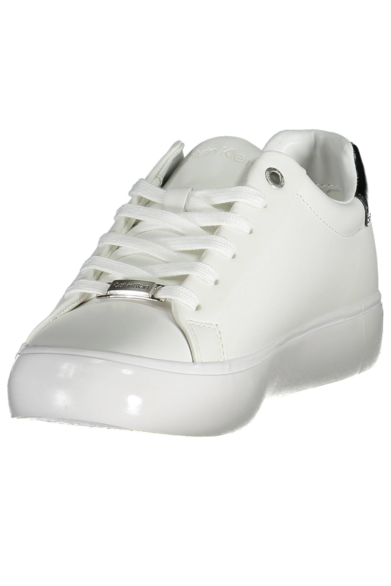 CALVIN KLEIN Damen Sneaker – Sportschuh mit Schnürsenkeln Weiß