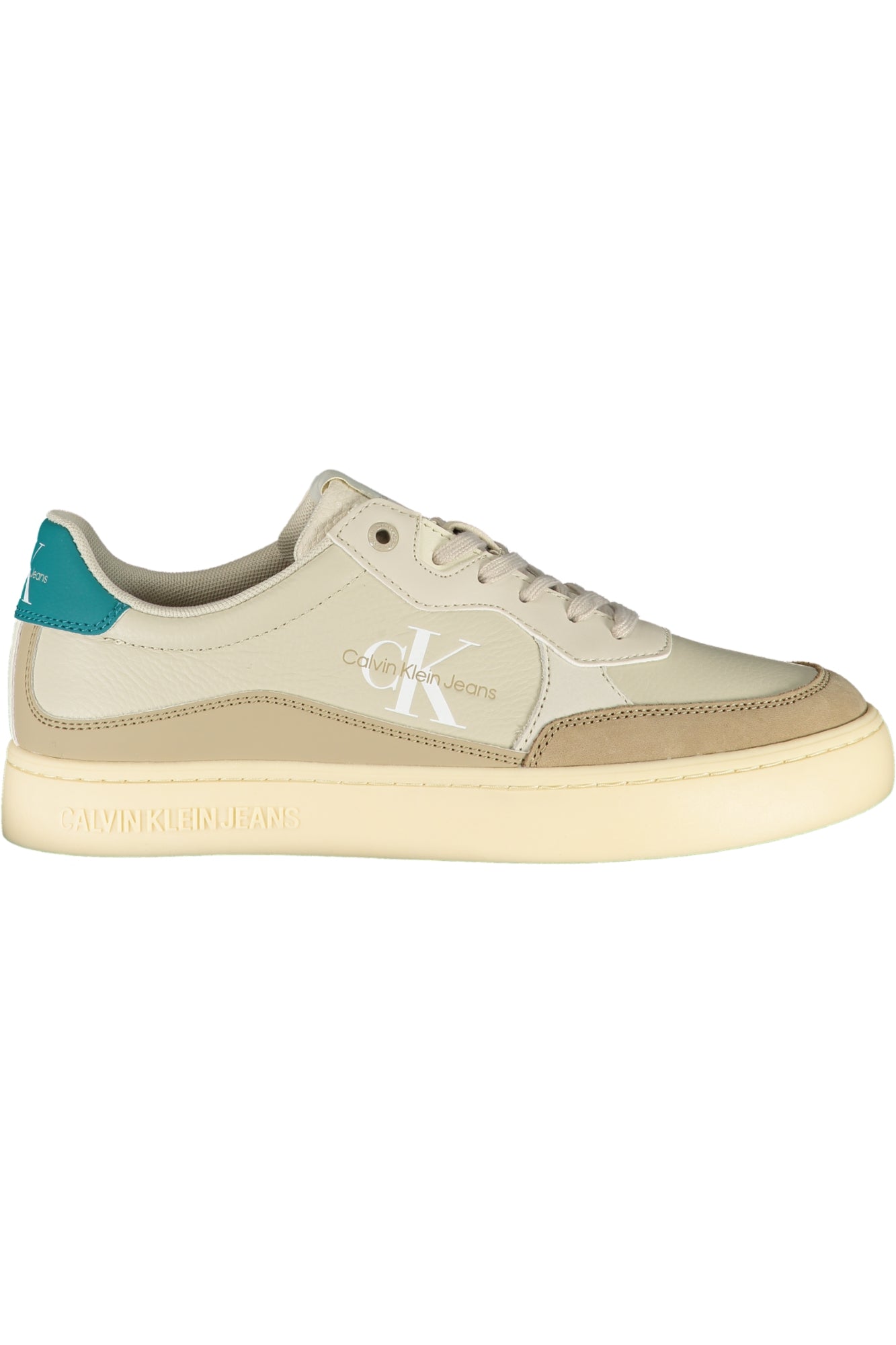 CALVIN KLEIN Herren Sneaker – Sportschuh mit Schnürsenkern Beige