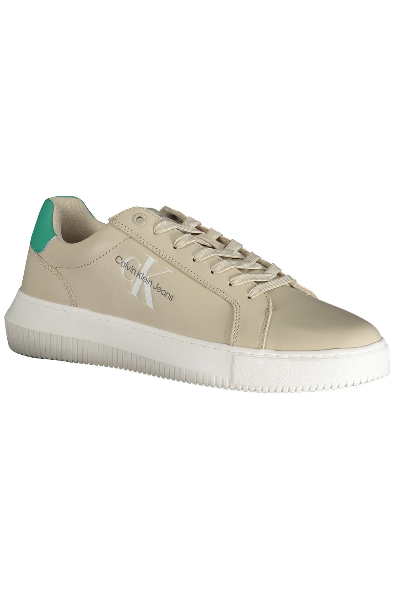 CALVIN KLEIN Herren Sneaker – Sportschuh mit Schnürsenkern Beige