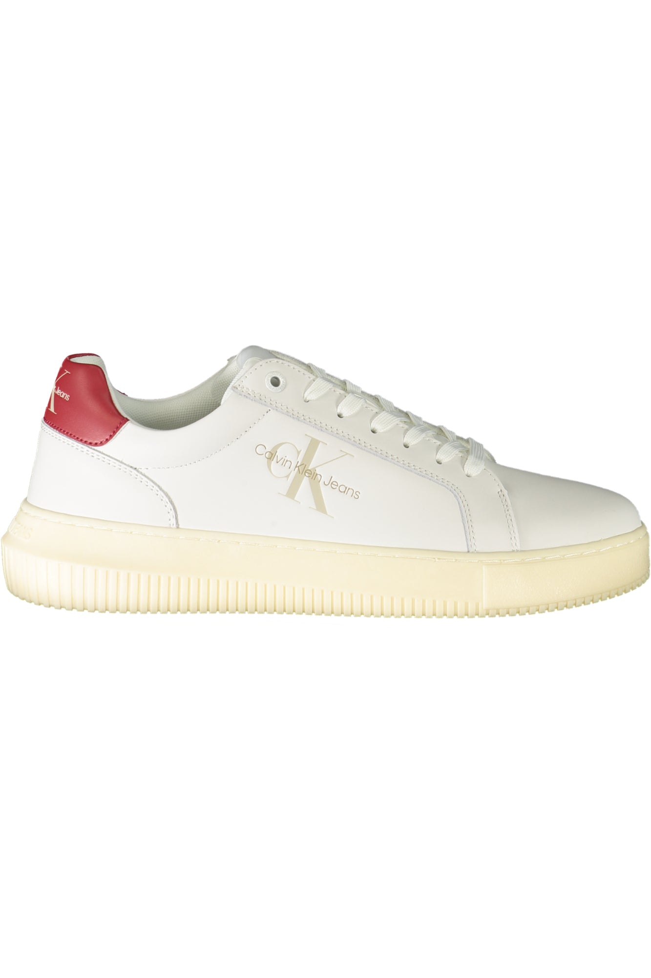 CALVIN KLEIN Herren Sneaker – Sportschuh mit Schnürsenkern Weiß