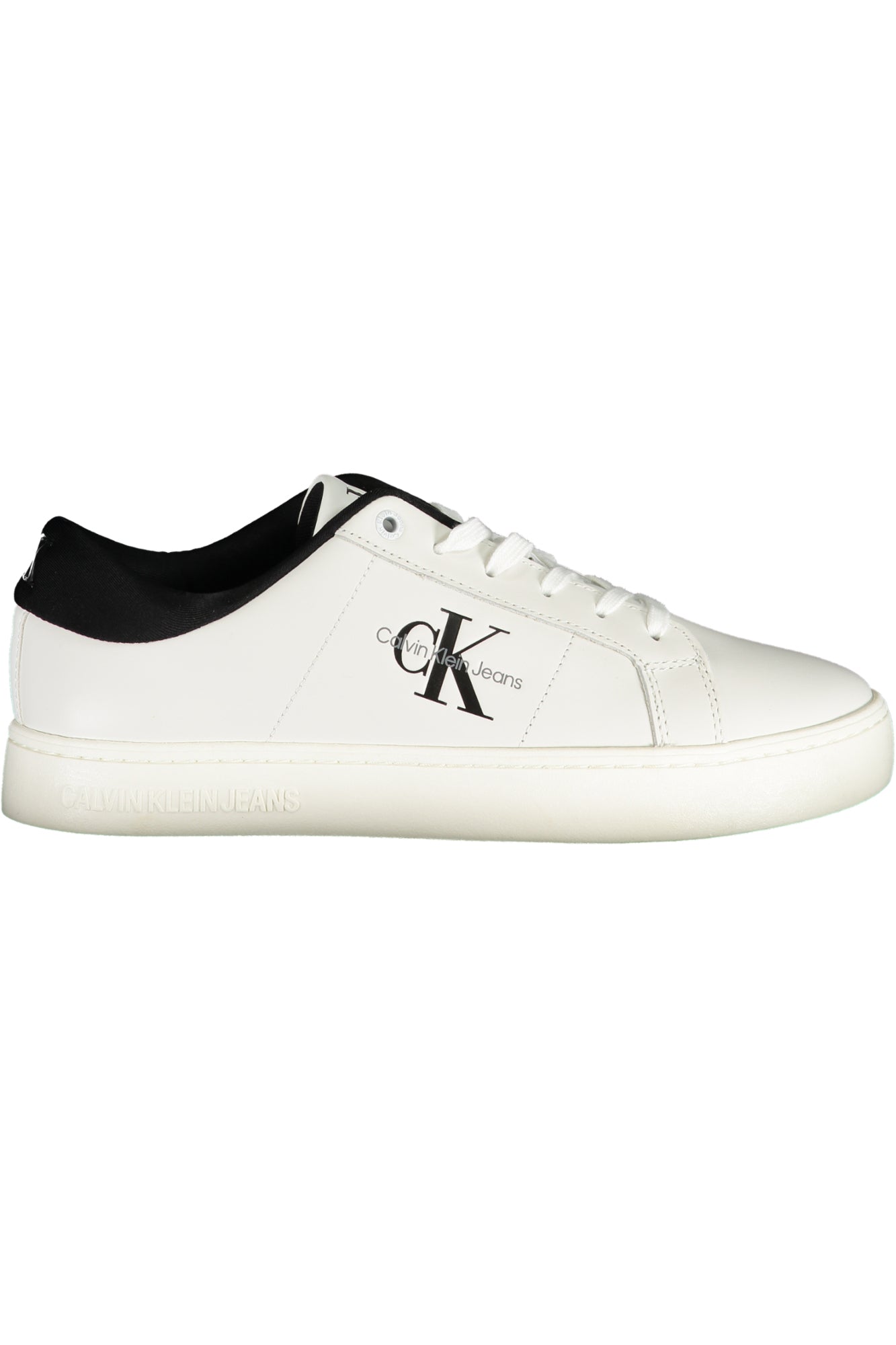 CALVIN KLEIN Herren Sneaker – Sportschuh mit Schnürsenkern Weiß