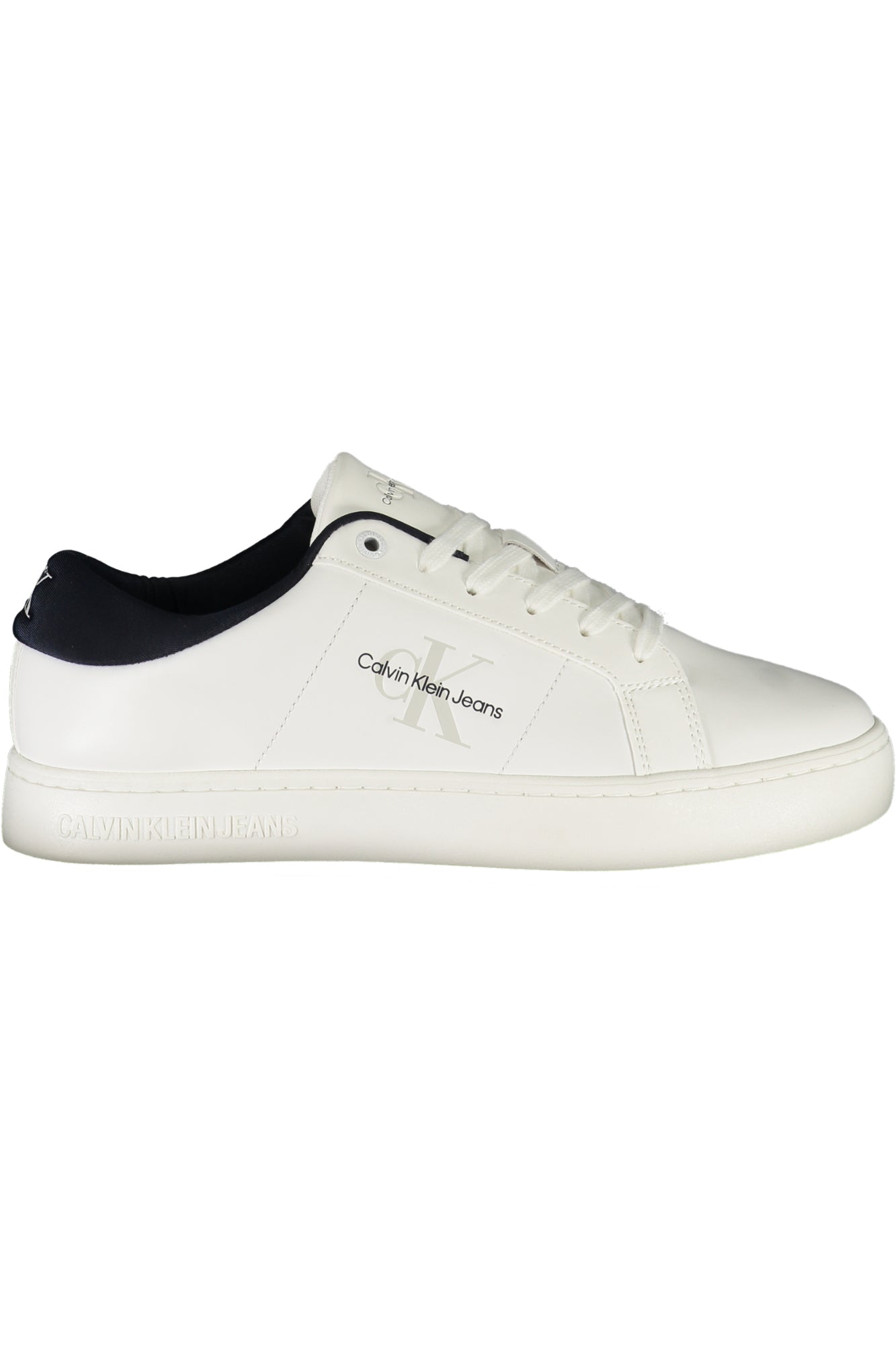 CALVIN KLEIN Herren Sneaker – Sportschuh mit Schnürsenkern Weiß