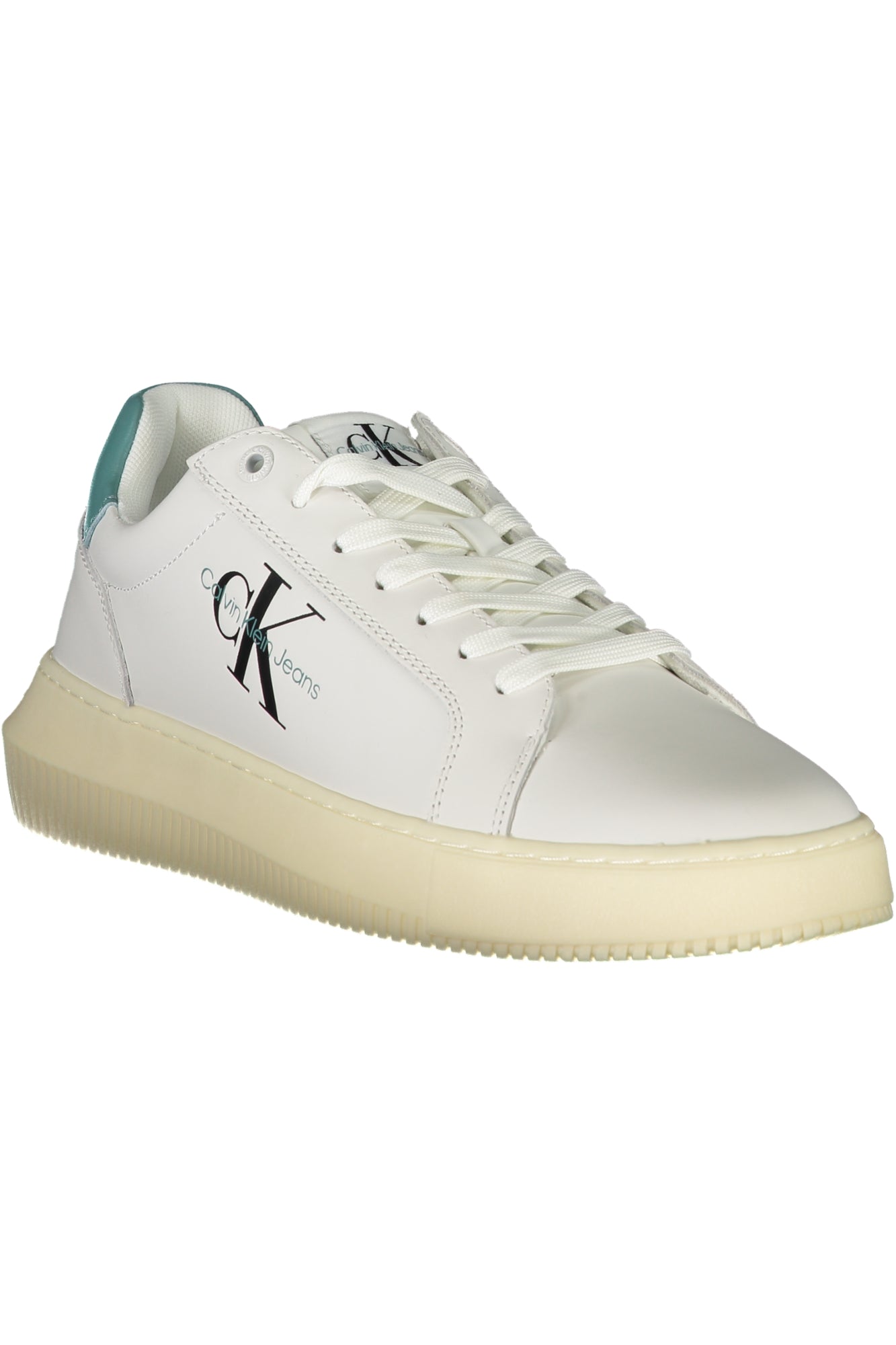 CALVIN KLEIN Herren Sneaker – Sportschuh mit Schnürsenkern Weiß