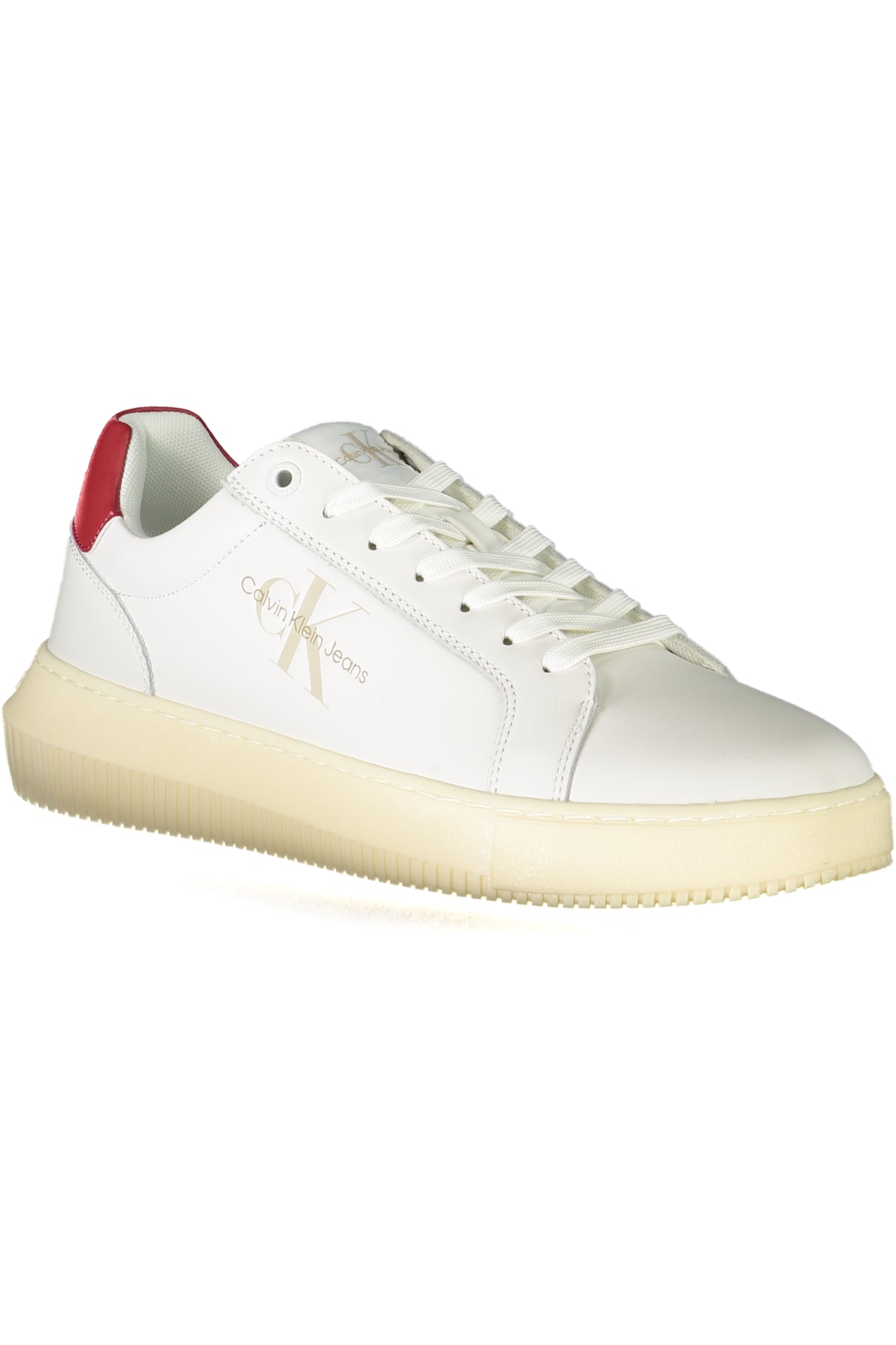 CALVIN KLEIN Herren Sneaker – Sportschuh mit Schnürsenkern Weiß