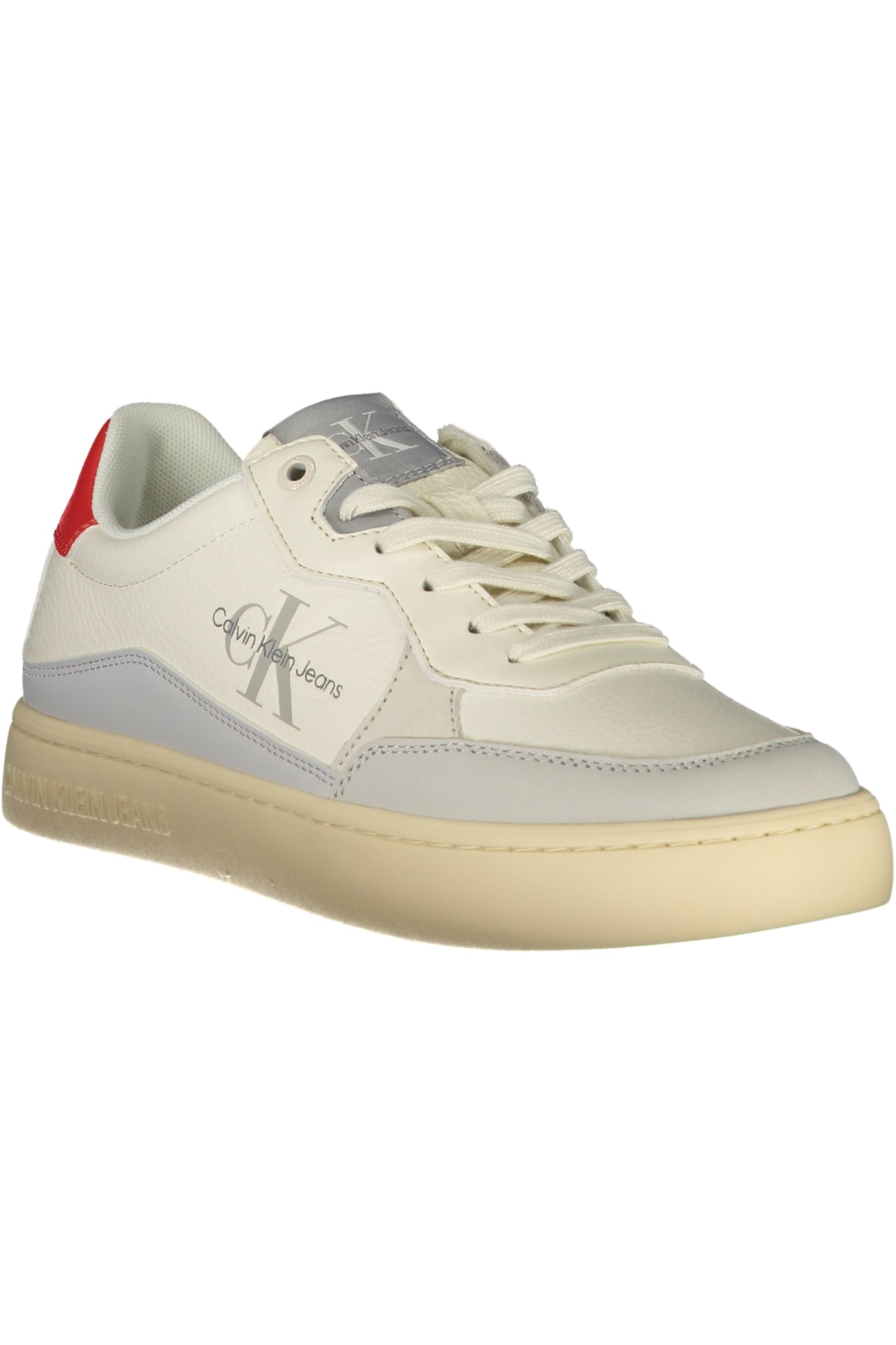 CALVIN KLEIN Herren Sneaker – Sportschuh mit Schnürsenkern Weiß