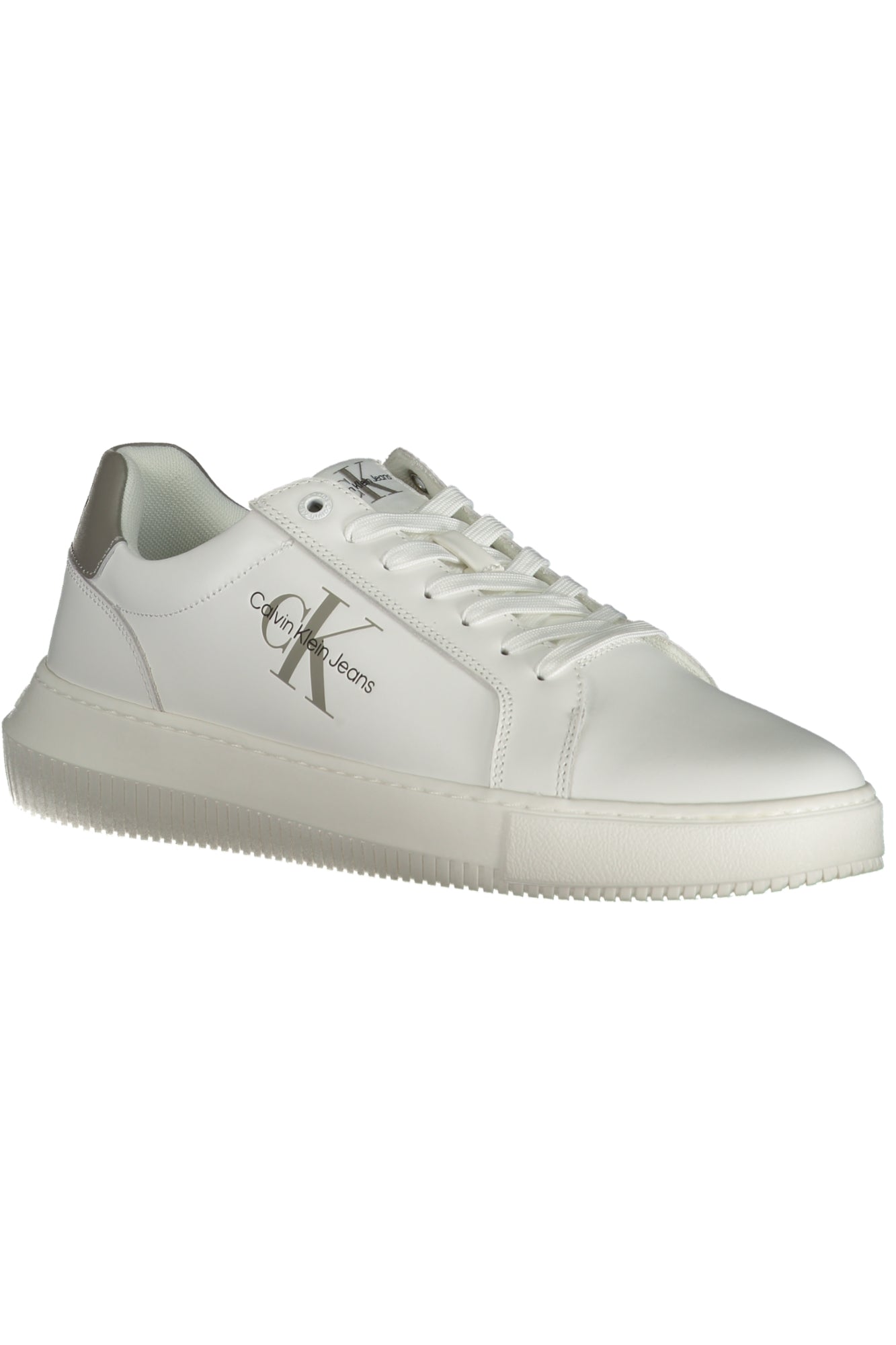 CALVIN KLEIN Herren Sneaker – Sportschuh mit Schnürsenkern Weiß