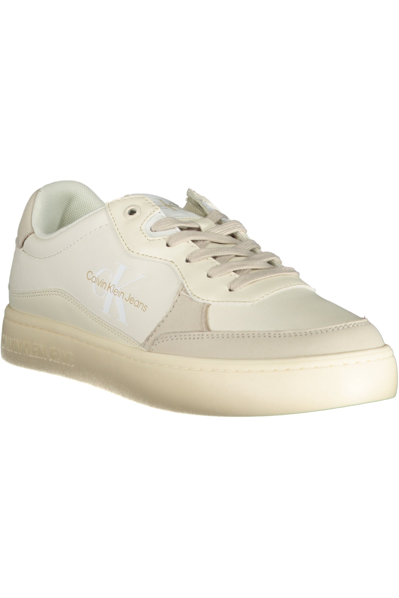 CALVIN KLEIN Herren Sneaker – Sportschuh mit Schnürsenkern Weiß