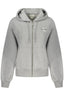 Calvin Klein Damen-Sweatshirt mit Reißverschluss – Graues Kapuzen-Sweatshirt aus Bio-Baumwolle Grau