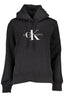 CALVIN KLEIN DAMEN-SWEATSHIRT MIT REISSVERSCHLUSS SCHWARZ