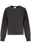 CALVIN KLEIN Damen-Sweatshirt mit Reißverschluss – Schwarz | Gebürstet & Logo Schwarz