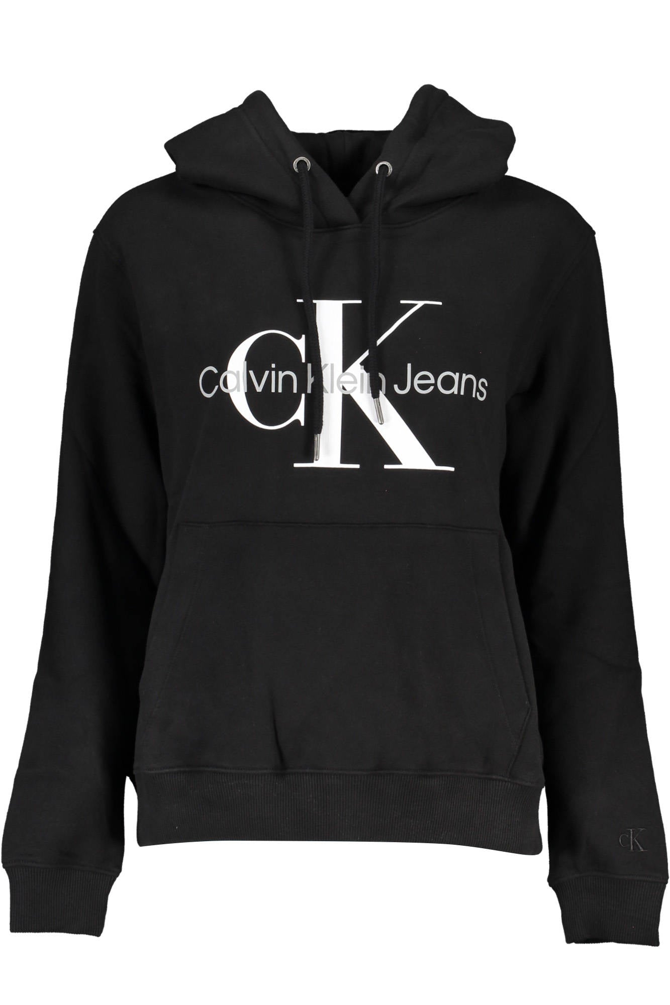 Calvin Klein Damen-Sweatshirt Mit Reissverschluss Schwarz Schwarz