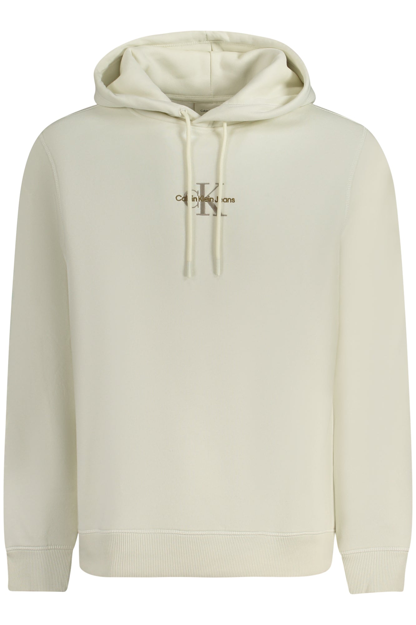 Calvin Klein Sweatshirt Herren – Zip-Up Grau mit Logo-Stickerei | soulluna.de Weiß